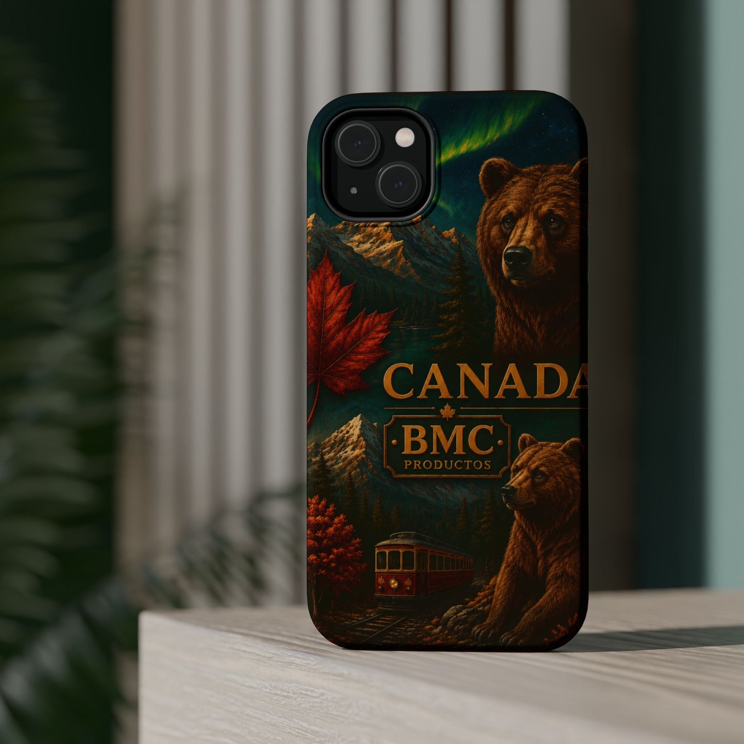"Funda Magnética Reforzada Magnética Reforzada Canadá: Naturaleza Majestuosa y Espíritu Libre 🍁🏞️🦌"