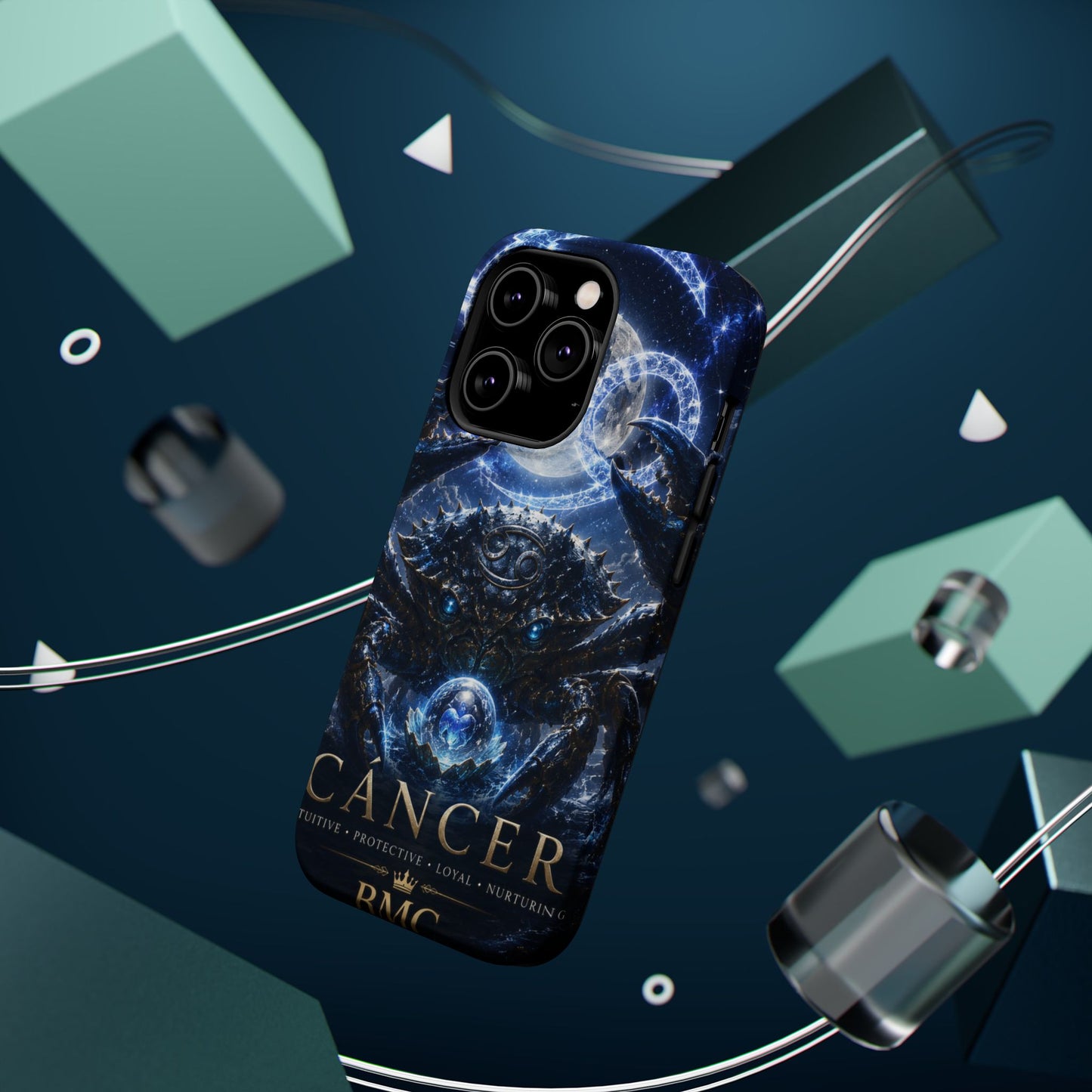 "Funda Magnética Reforzada ♋ Cáncer — Guardián de las profundidades""