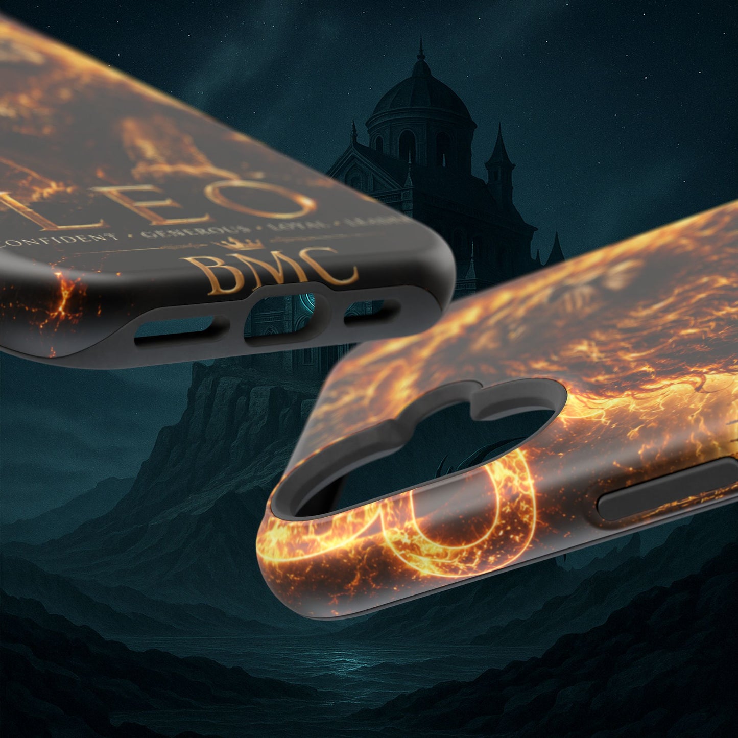 "Funda Magnética Reforzada ♌ Leo — Soberano del fuego eterno"