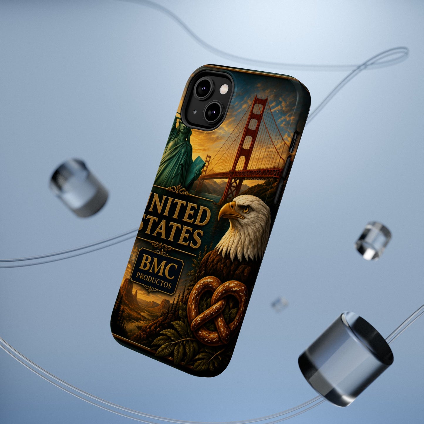 "Funda Magnética Reforzada Estados Unidos: Sueños, Libertad y Grandes Horizontes 🗽🏜️🌆"