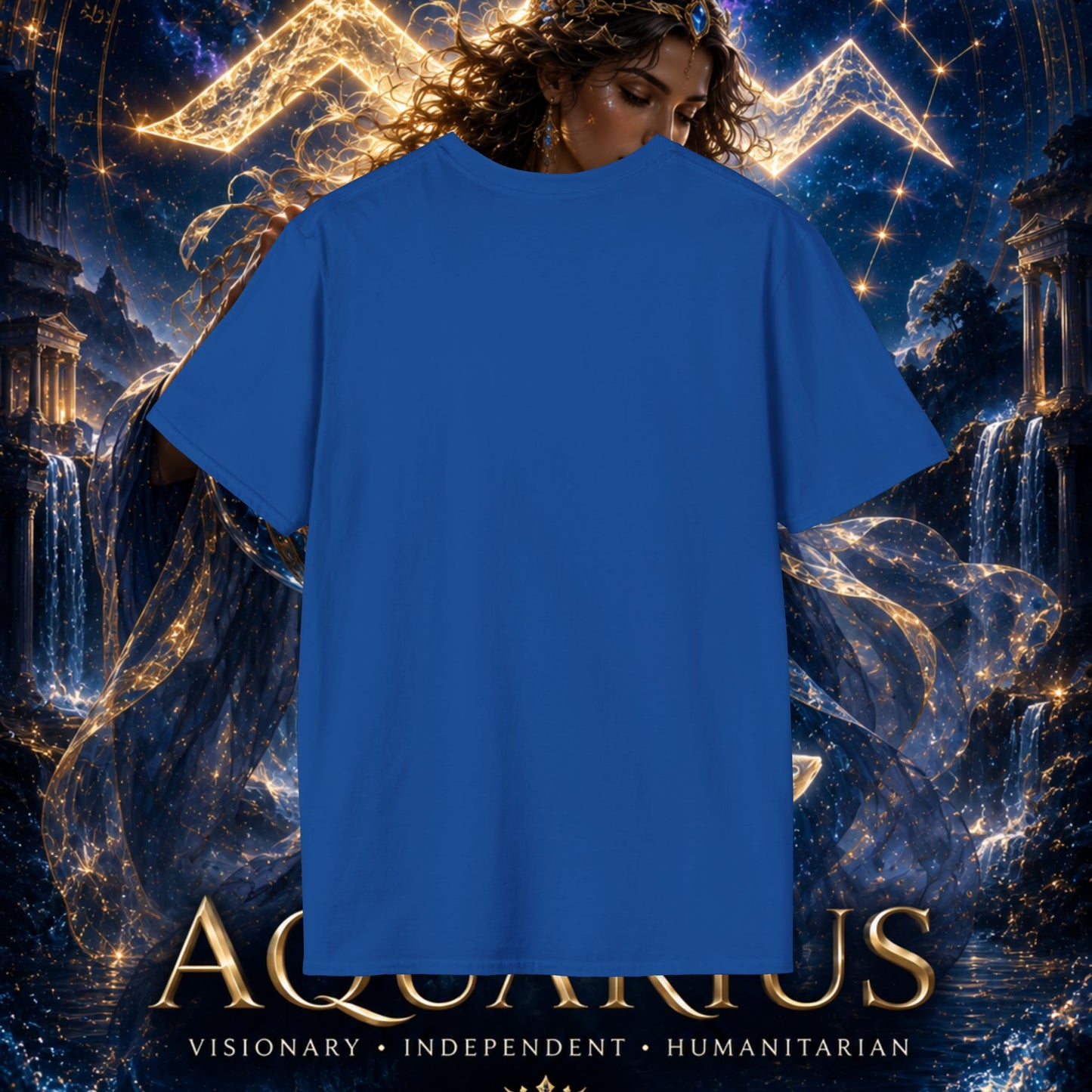 "Camiseta ♒ ACUARIO M– La Visionaria del Cielo y el Agua"