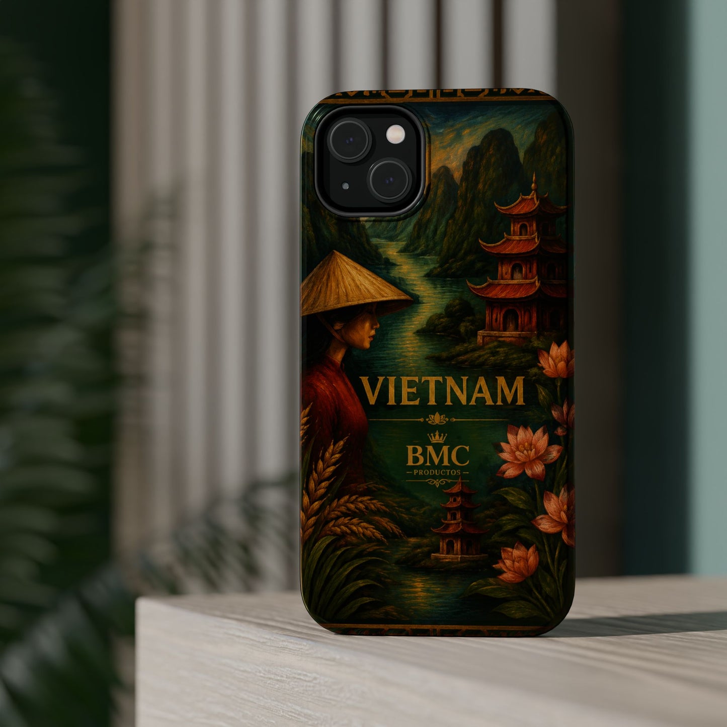 "Funda Magnética Reforzada Magnética Reforzada  Vietnam: Tradición, Naturaleza y Leyendas Ancestrales 🎋🏯🐉"