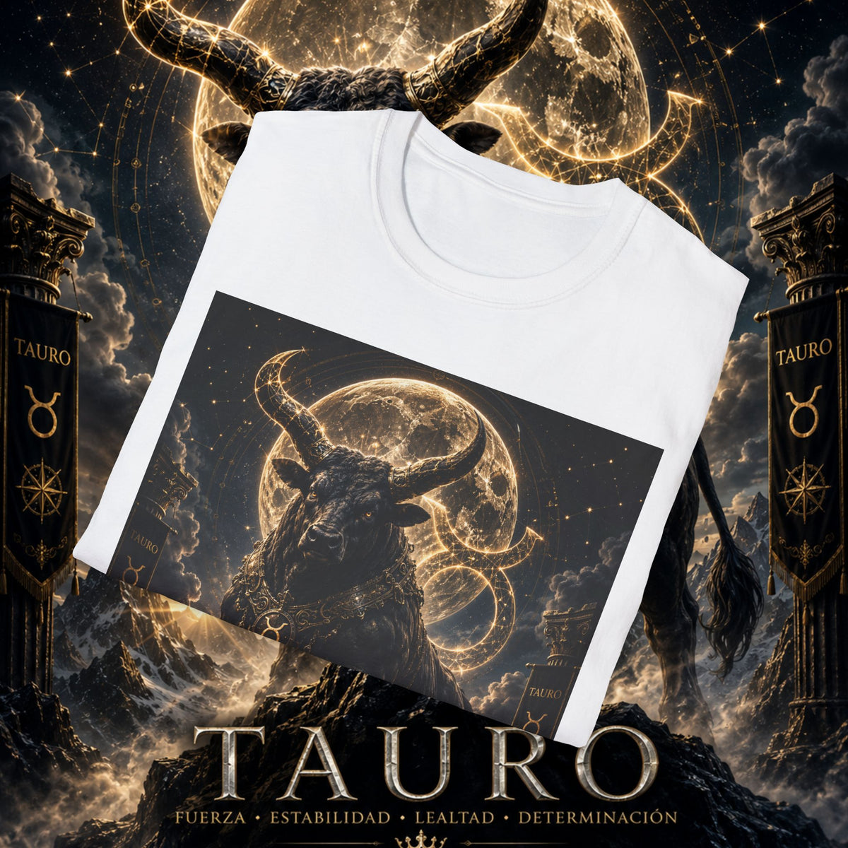 "Camiseta ♉ Tauro — Fuerza silenciosa de la tierra"