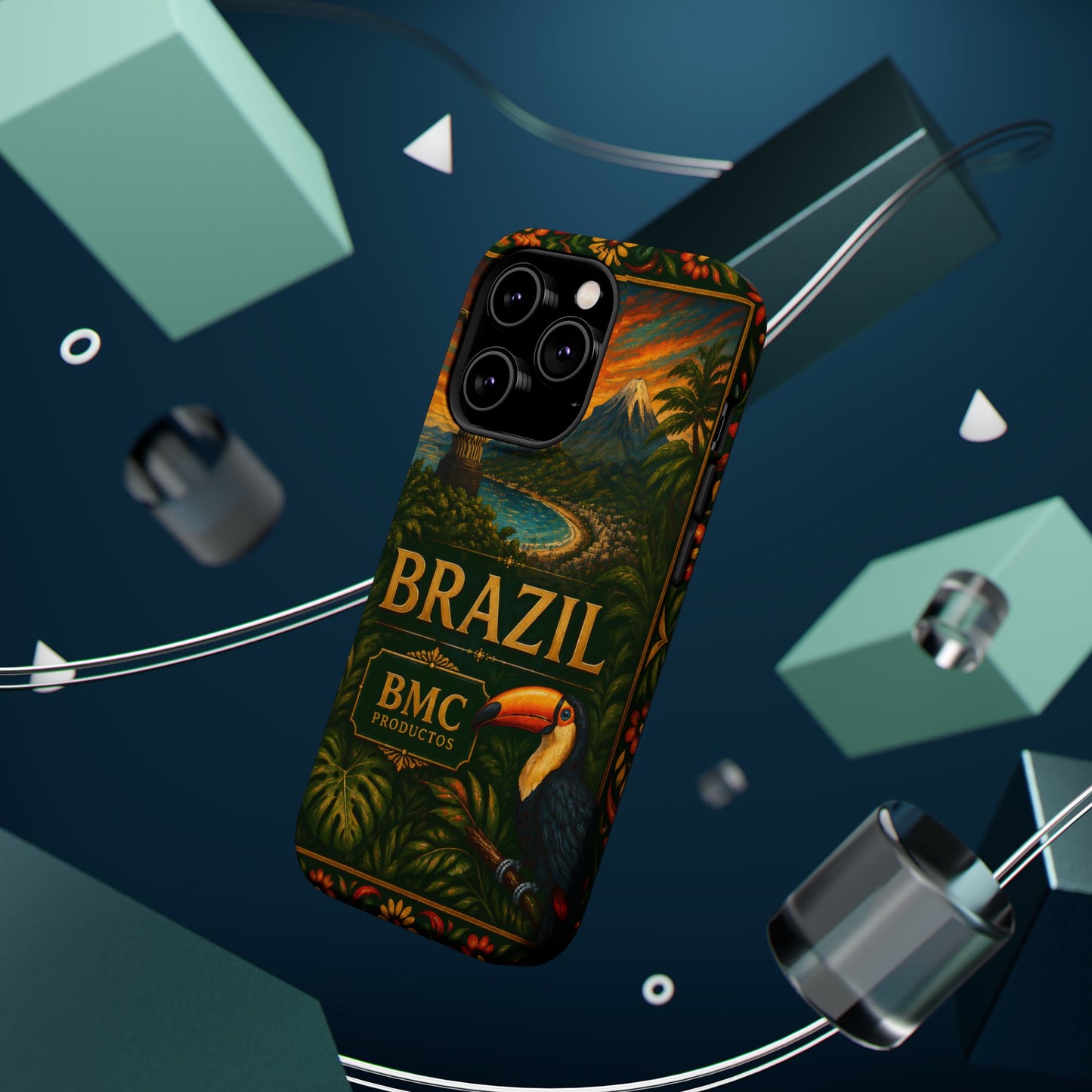 "Funda Magnética Reforzada Magnética Reforzada Brasil: Ritmo, Naturaleza y Alegría Infinita 🎶🌴🏖️"