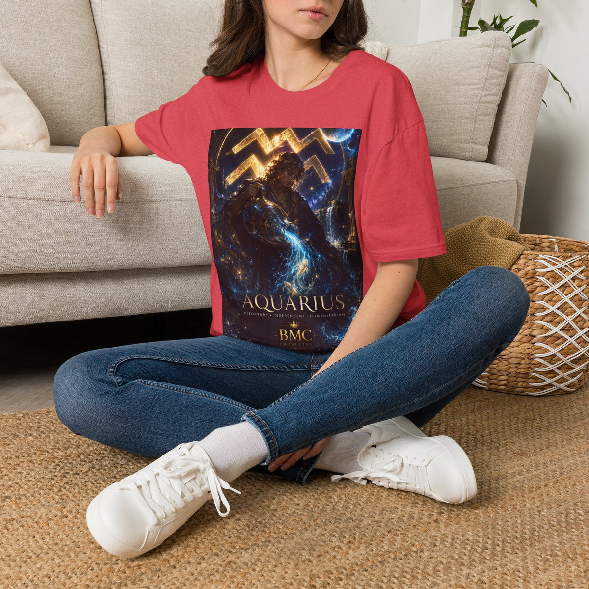 "Camiseta ♒ ACUARIO – El Visionario del Cielo y el Agua"