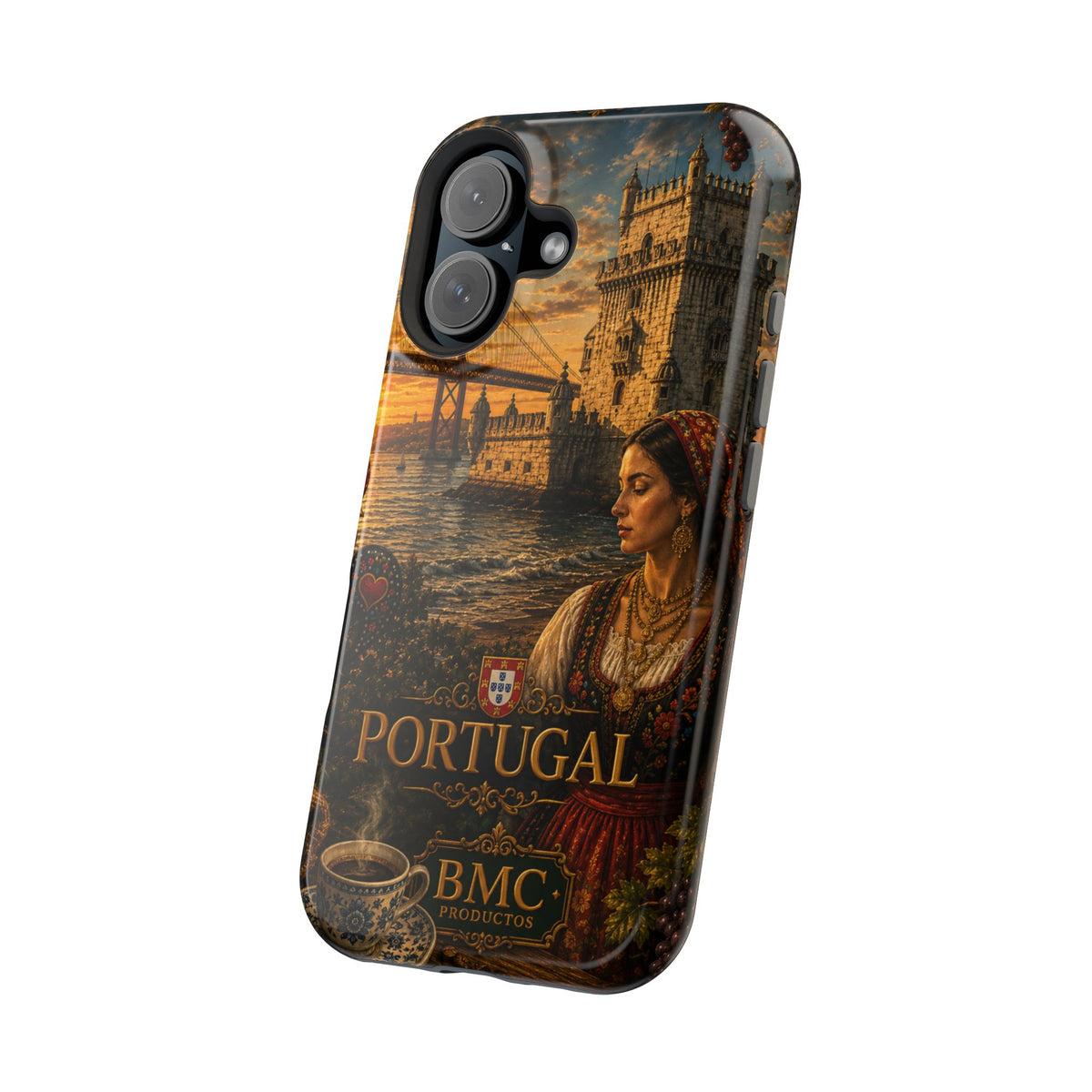 "Reinforced Magnetic Case Portugal: Atlantic Charm, Fados and Azulejos 🌊🎶🧿"