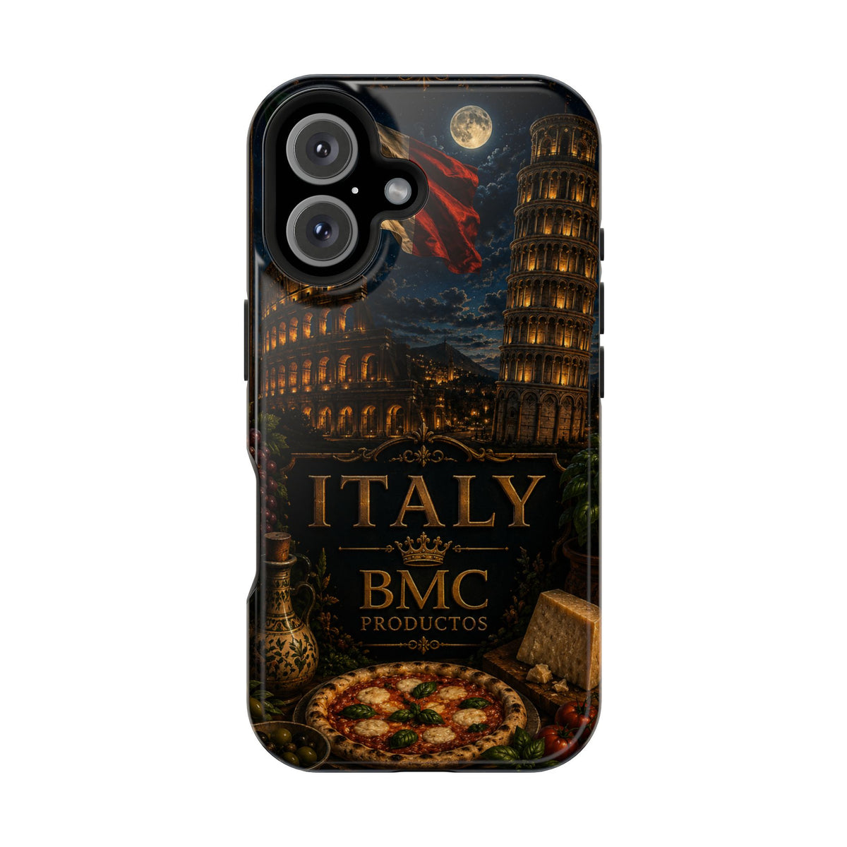 "Funda Magnética Reforzada Magnética Reforzada Italia: Arte, Pasión y Sabores Eternos 🎨🍝🏛️"