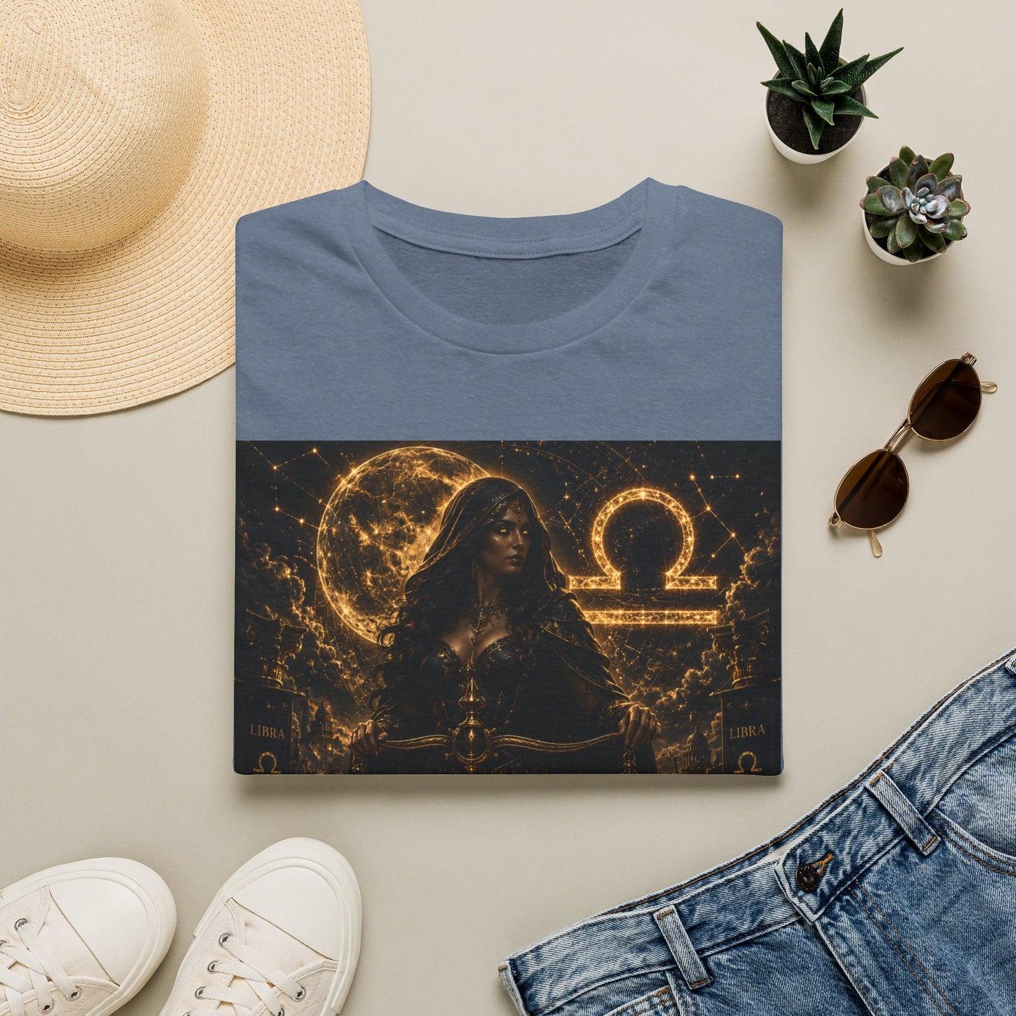 "Camiseta LIBRA – La Guardiana del Equilibrio"