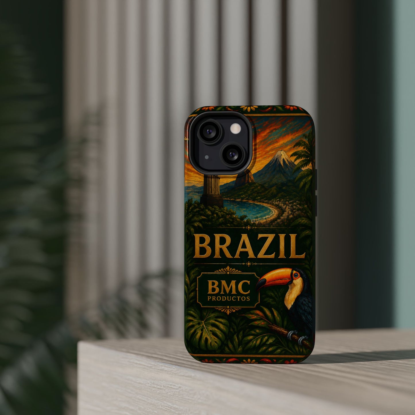 "Funda Magnética Reforzada Magnética Reforzada Brasil: Ritmo, Naturaleza y Alegría Infinita 🎶🌴🏖️"
