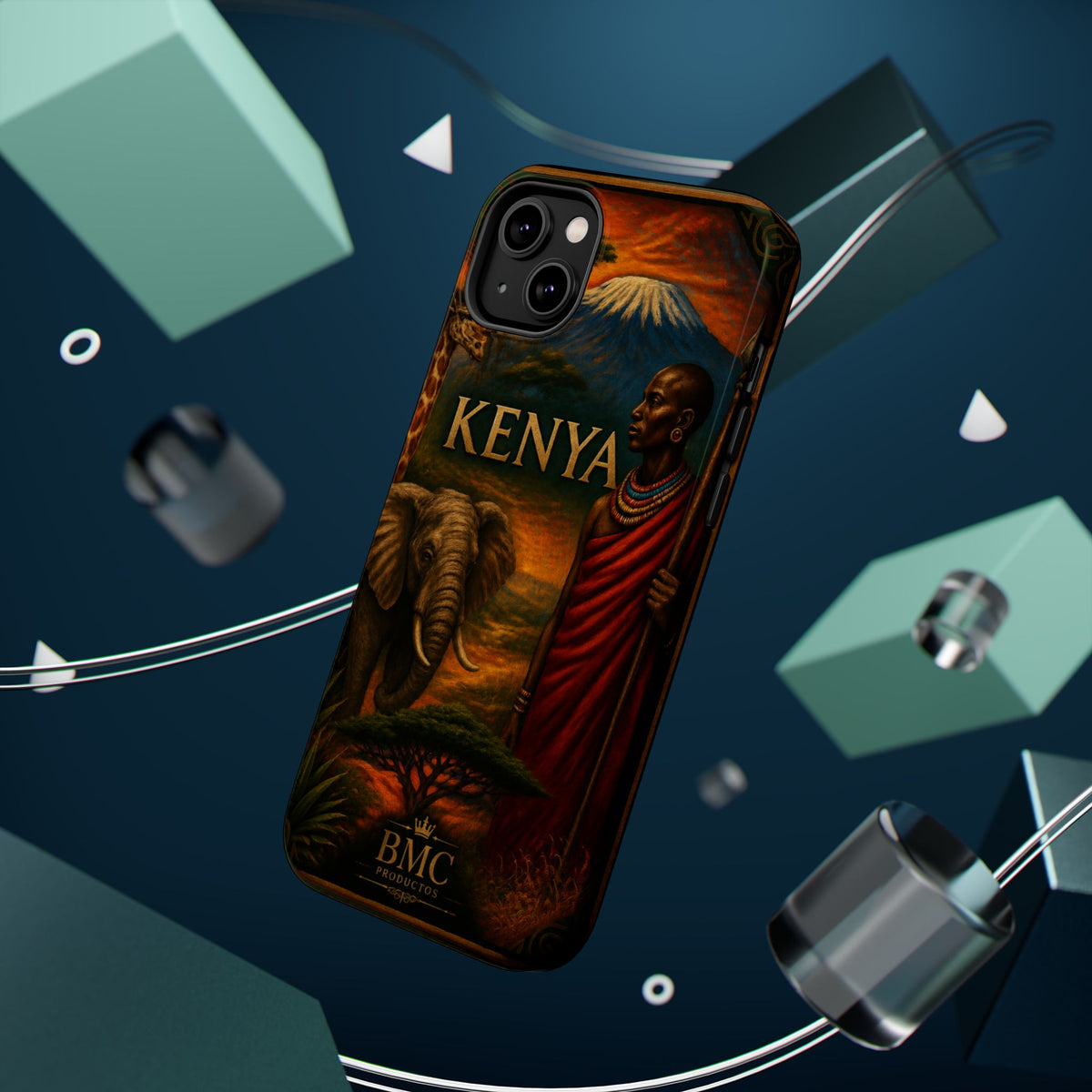 "Reinforced Magnetic Case Kenya: Wild Adventure and Land of Infinite Horizons 🦁🌄🏕️"