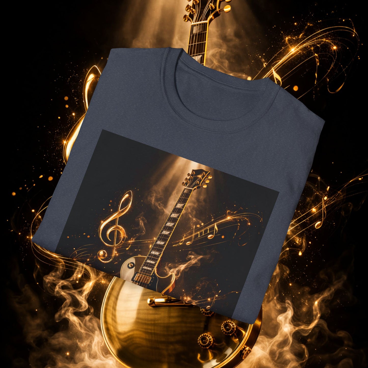 "Camiseta guitarra 🎸🔥Donde vibra una cuerda, nace una llamarada.” 🔥🎸