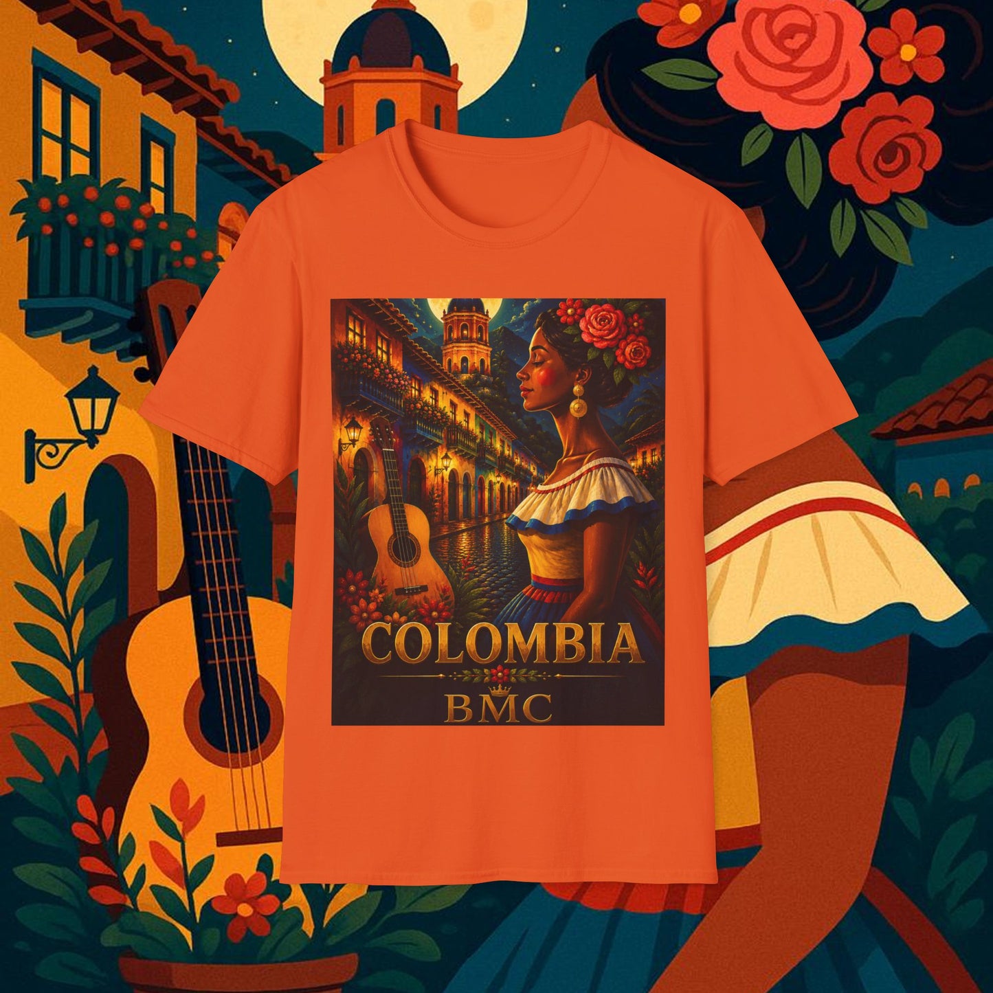 "Camiseta Colombia: Magia de Colores, Café y Tradición ☕🎨🌄"