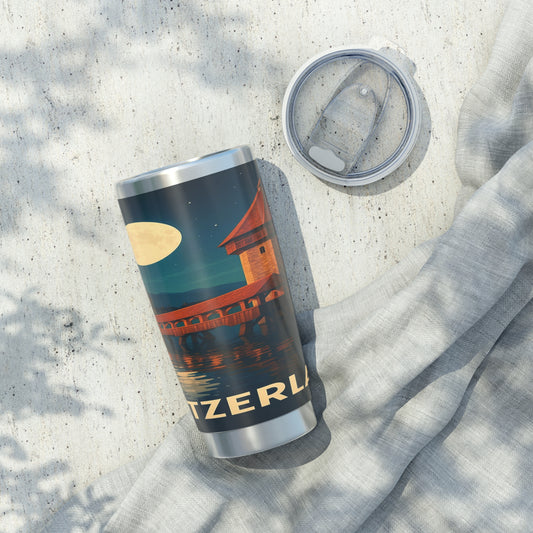 "Vaso Térmico Vagabond 20oz suiza❄️ – Tierra de montañas majestuosas y precisión legendaria"