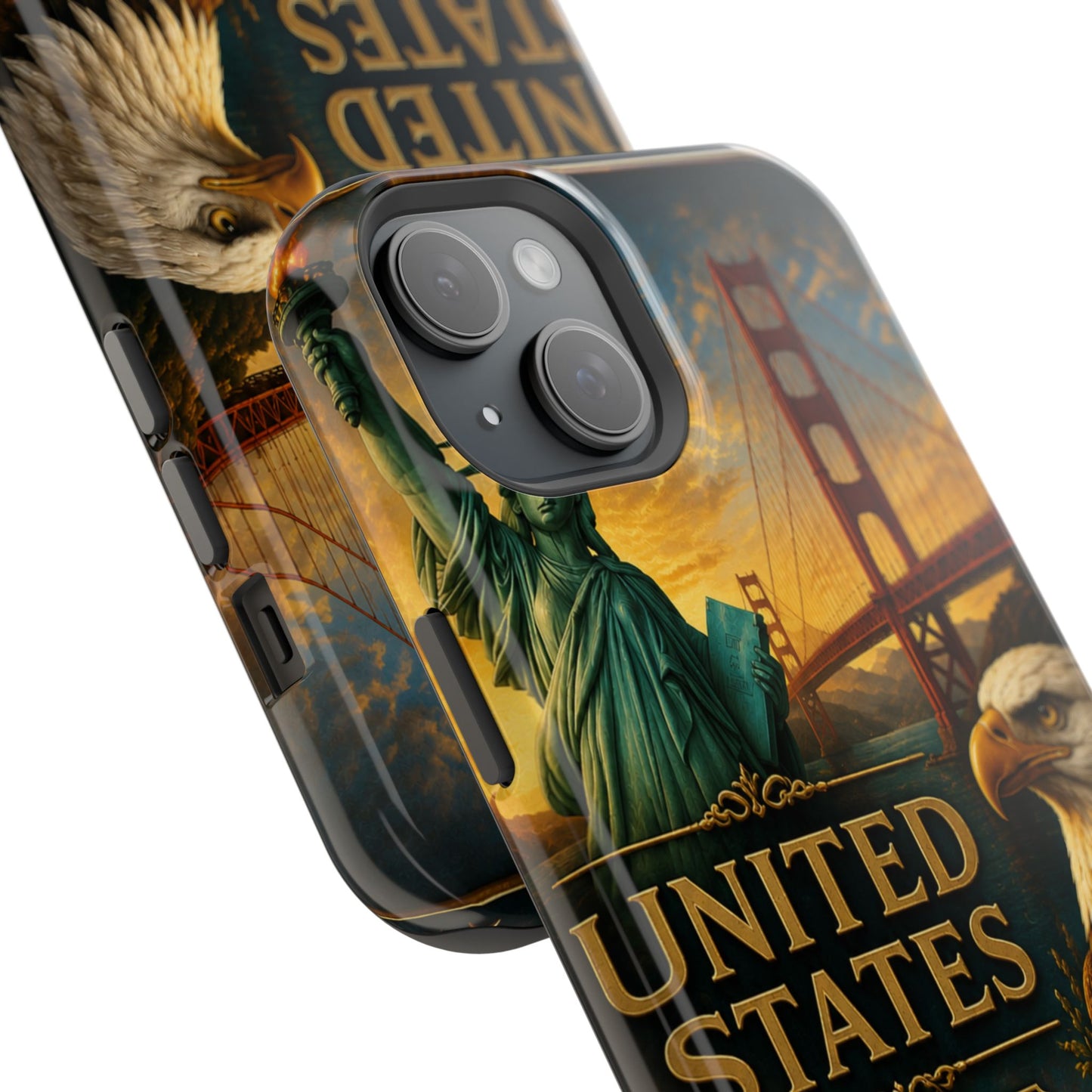 "Funda Magnética Reforzada Estados Unidos: Sueños, Libertad y Grandes Horizontes 🗽🏜️🌆"
