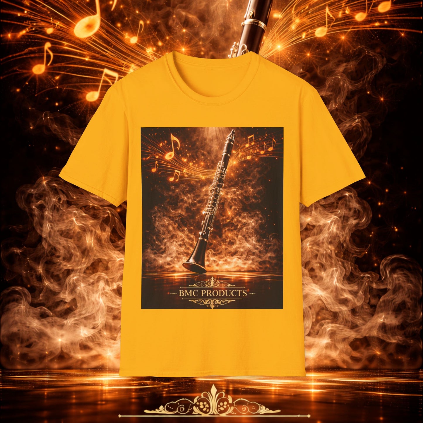 "Camiseta clarinete🎵🔥 El sonido del alma no grita… arde.” 🔥🎵