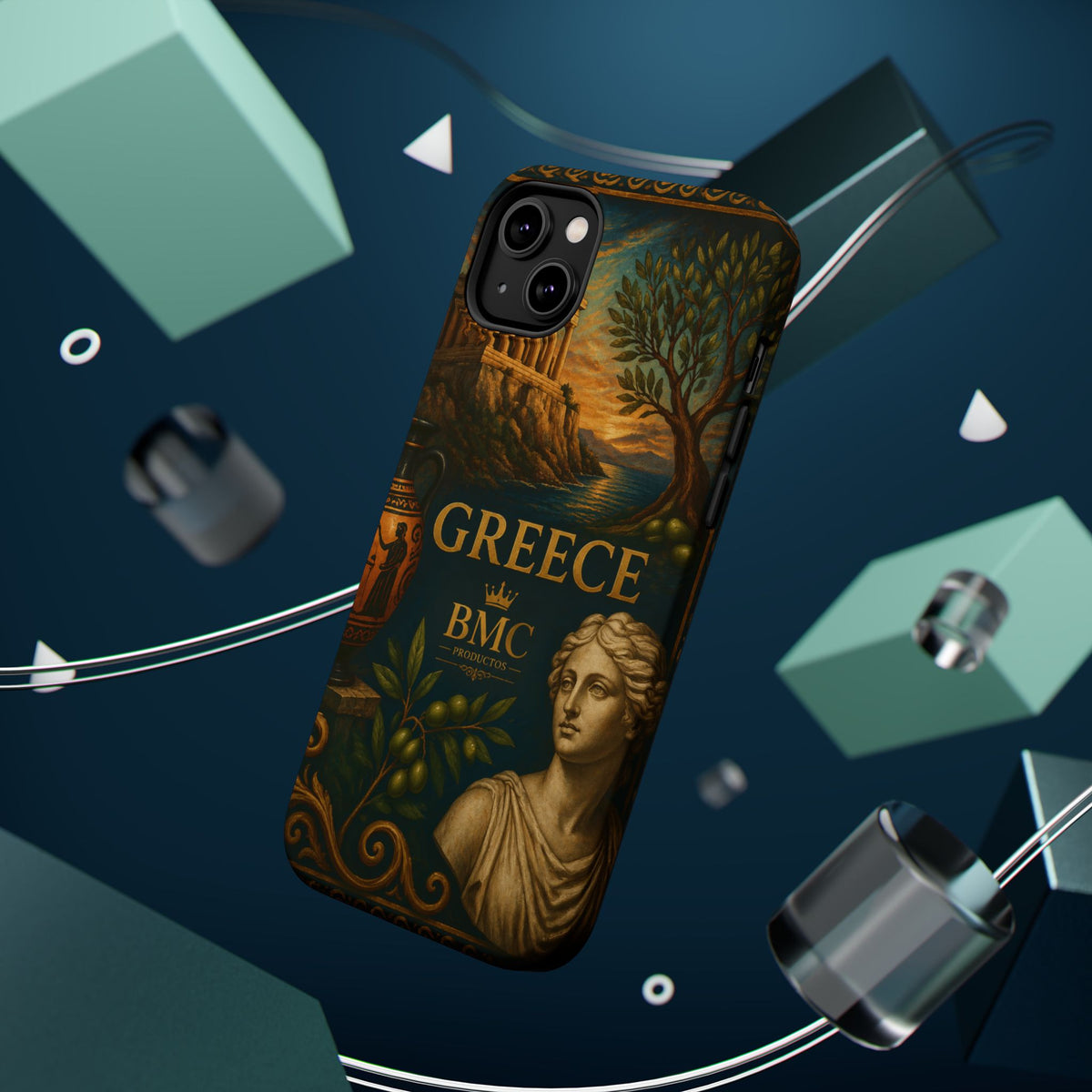 "Funda Magnética Reforzada Magnética Reforzada Grecia: Cuna de Dioses, Maravillas y Filosofía 🌊🏛️⚡"