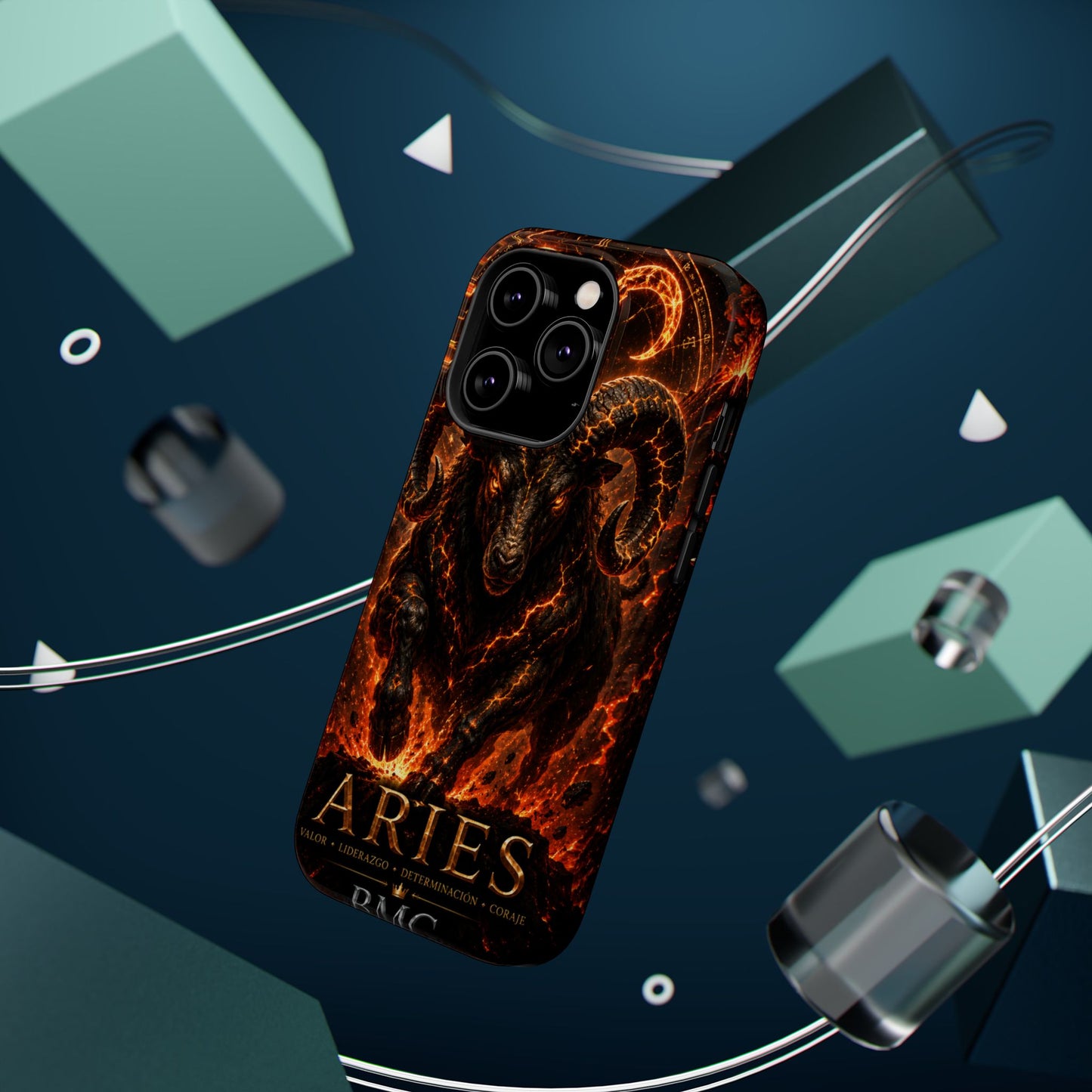 "Funda Magnética Reforzada ♈ Aries — Espíritu de fuego"