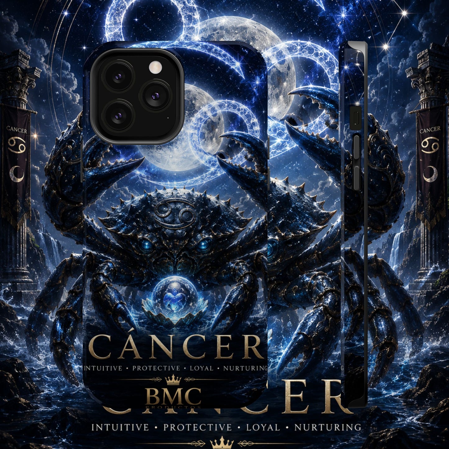 "Funda Magnética Reforzada ♋ Cáncer — Guardián de las profundidades""
