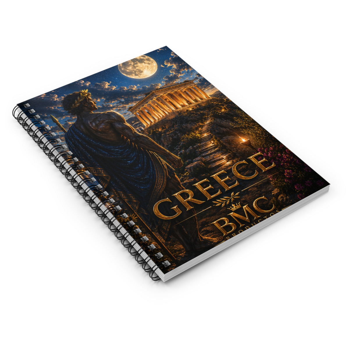 "Greece notebook: Cradle of Gods, Wonders and Philosophy 🌊🏛️⚡"