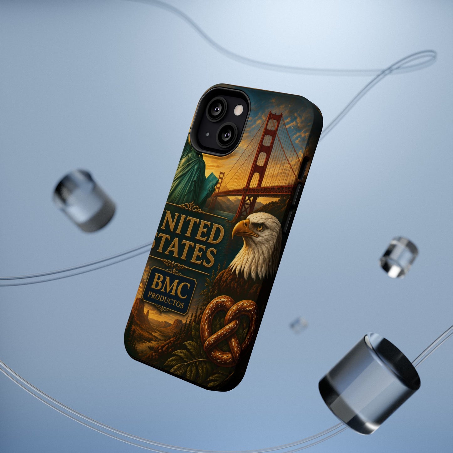 "Funda Magnética Reforzada Estados Unidos: Sueños, Libertad y Grandes Horizontes 🗽🏜️🌆"