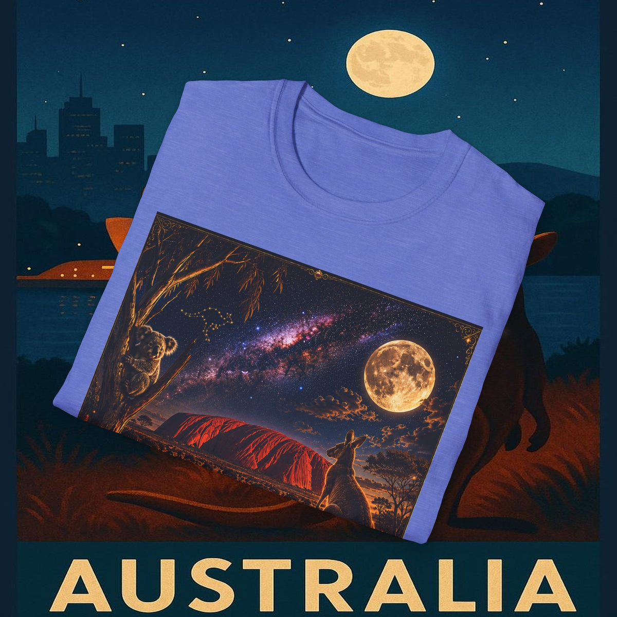 "Camiseta Australia 🌞 – Tierra de maravillas naturales y espíritu libre"