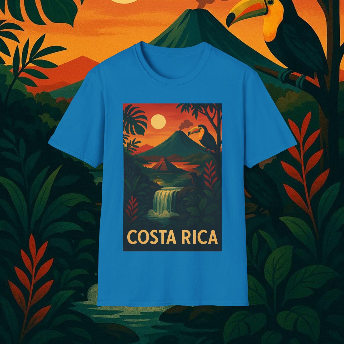 "Camiseta   Costa Rica: Pura Vida entre Volcanes y Selvas 🌋🌴🦜"