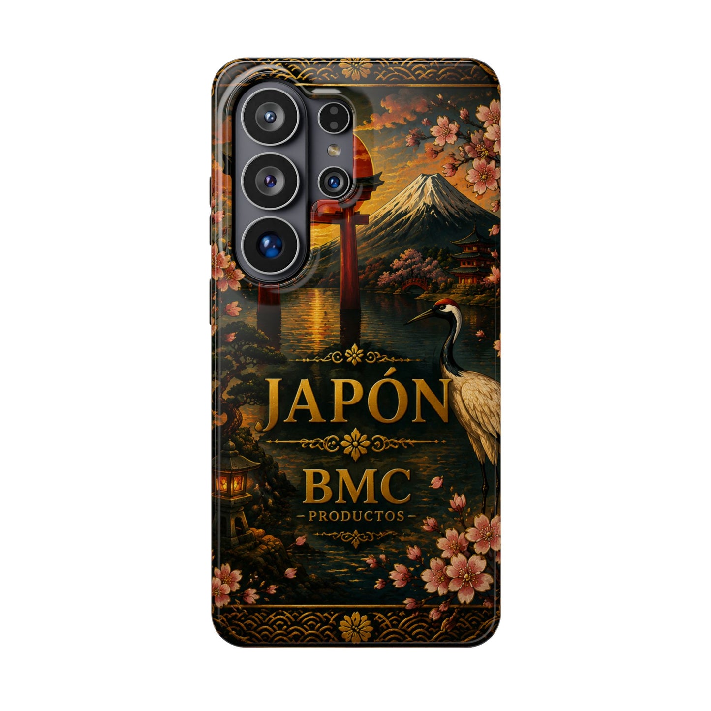 "Funda Magnética Reforzada Japón: Tradición entre Cerezos y Montañas 🌸⛩️🗻"