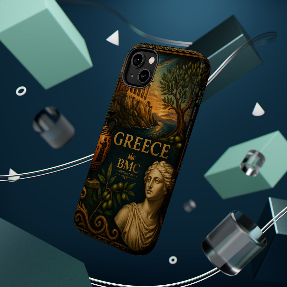 "Funda Magnética Reforzada Magnética Reforzada Grecia: Cuna de Dioses, Maravillas y Filosofía 🌊🏛️⚡"