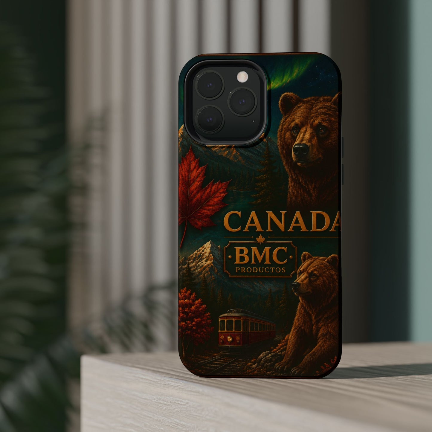 "Funda Magnética Reforzada Magnética Reforzada Canadá: Naturaleza Majestuosa y Espíritu Libre 🍁🏞️🦌"
