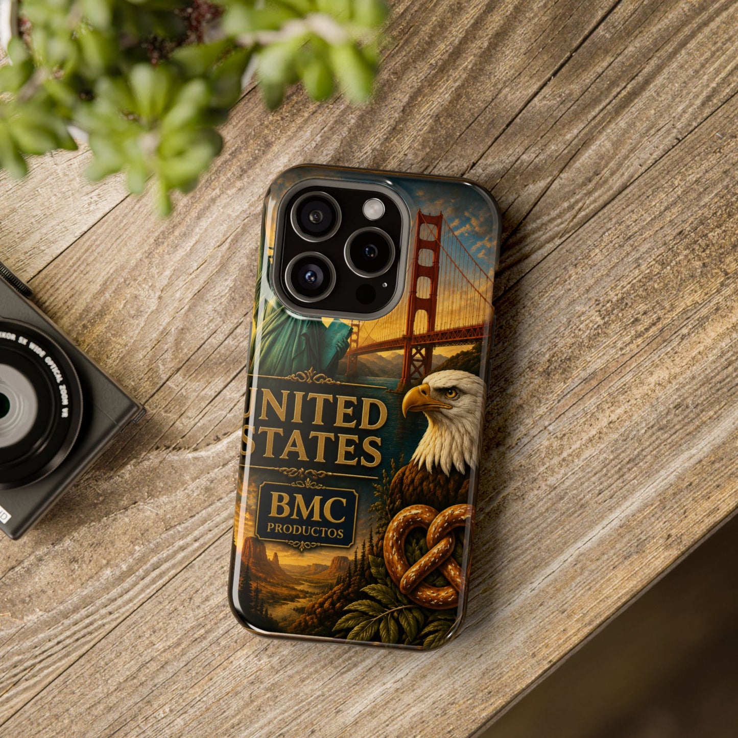 "Funda Magnética Reforzada Estados Unidos: Sueños, Libertad y Grandes Horizontes 🗽🏜️🌆"