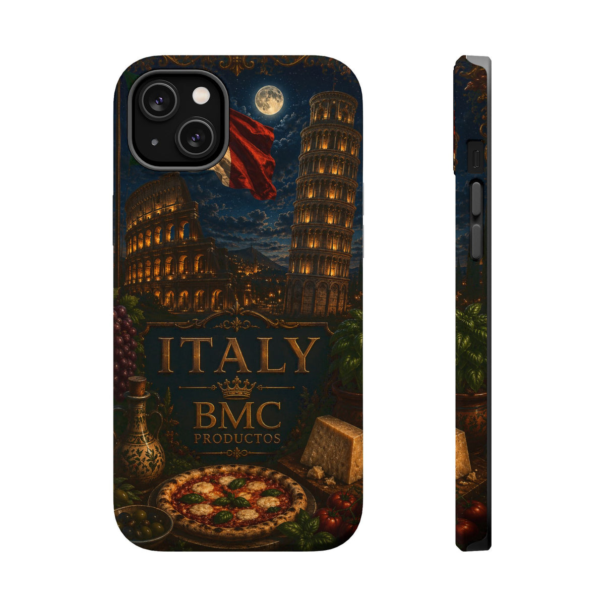 "Funda Magnética Reforzada Magnética Reforzada Italia: Arte, Pasión y Sabores Eternos 🎨🍝🏛️"
