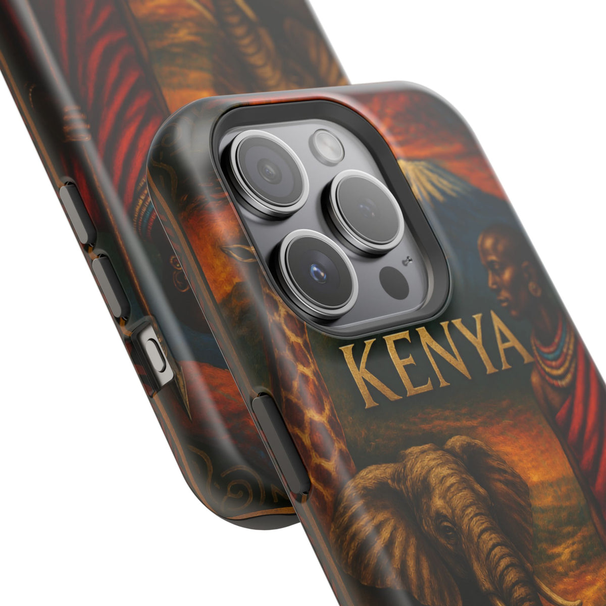 "Reinforced Magnetic Case Kenya: Wild Adventure and Land of Infinite Horizons 🦁🌄🏕️"
