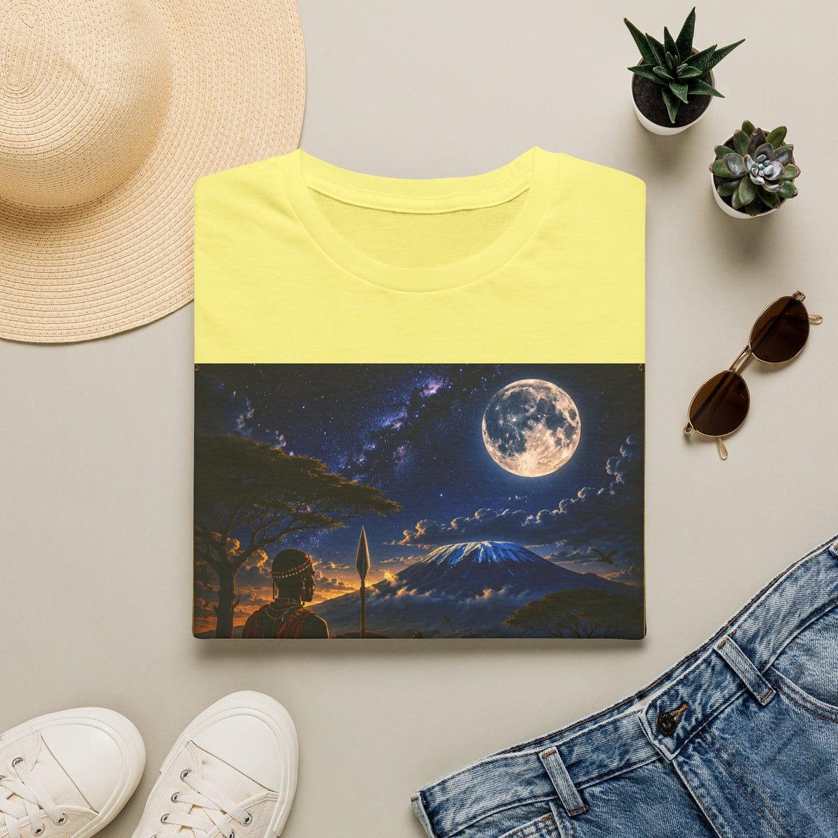 "Camiseta Kenia: Aventura Salvaje y Tierra de Horizontes Infinitos 🦁🌄🏕️"