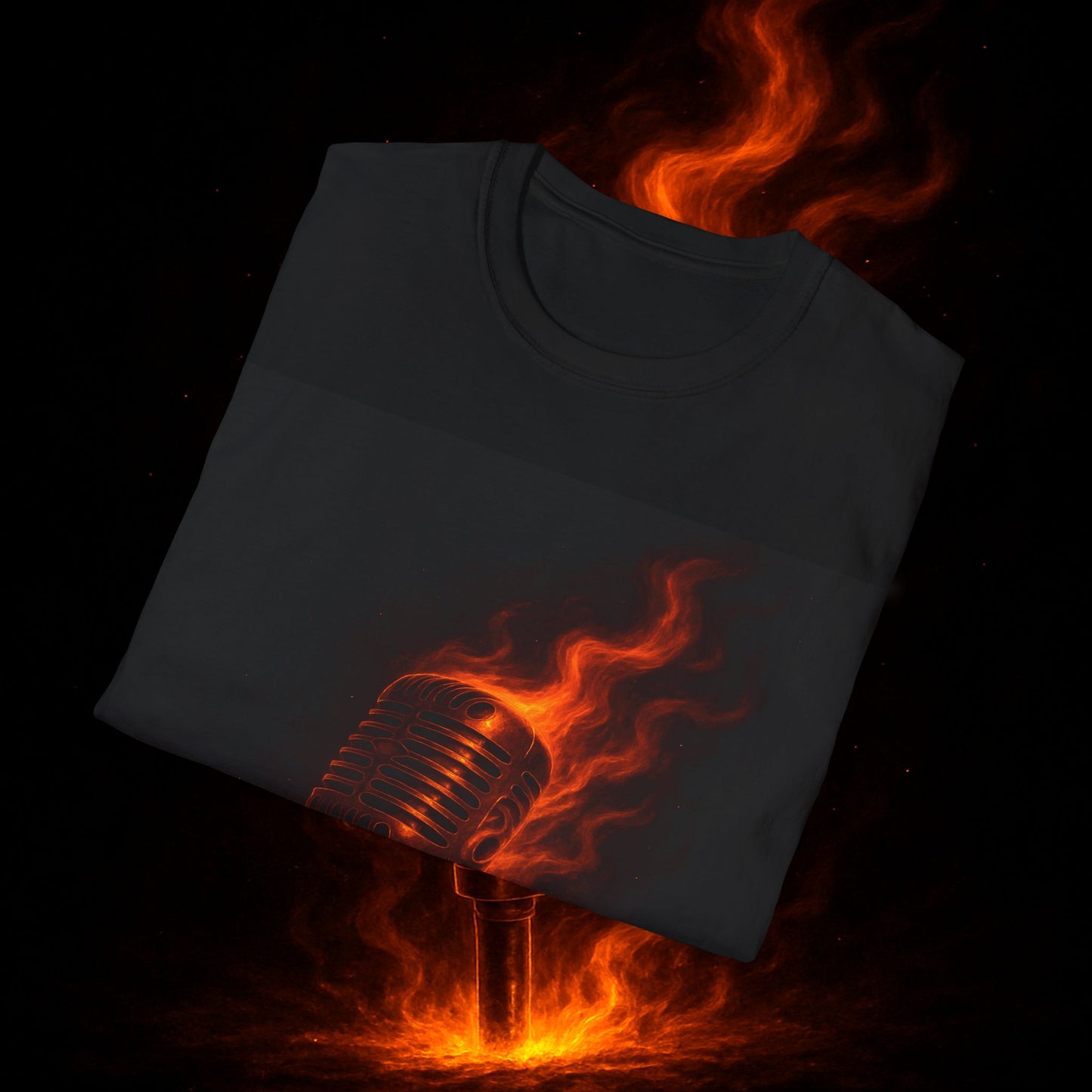 "Camiseta voz 🎤🔥Dilo con fuego. Cántalo con alma.” 🔥🎤