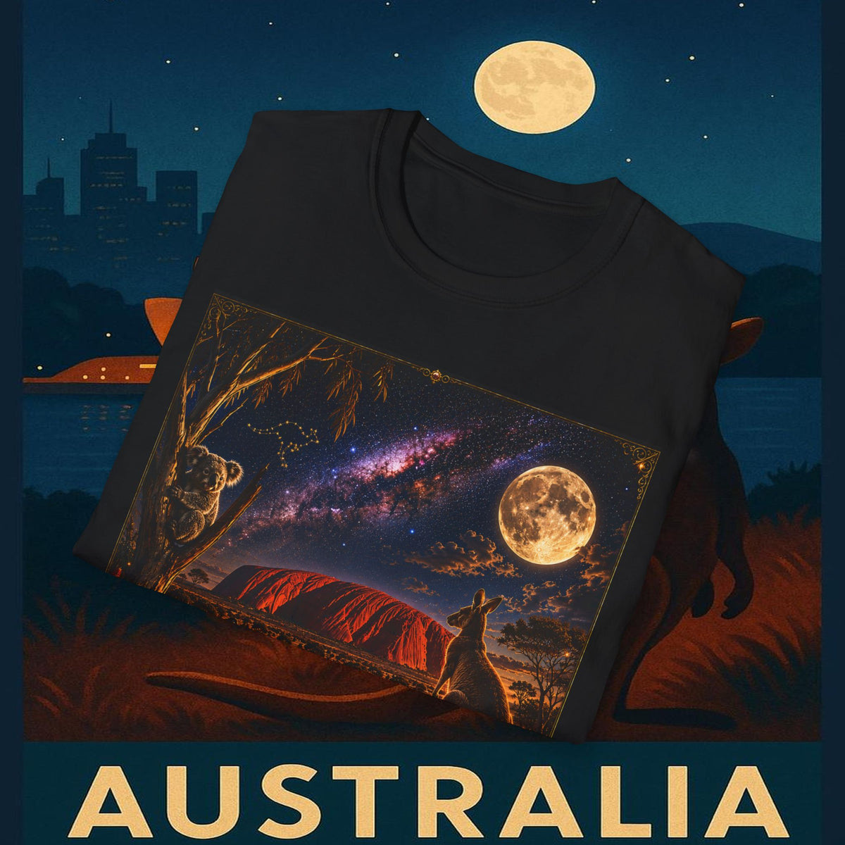 "Camiseta Australia 🌞 – Tierra de maravillas naturales y espíritu libre"
