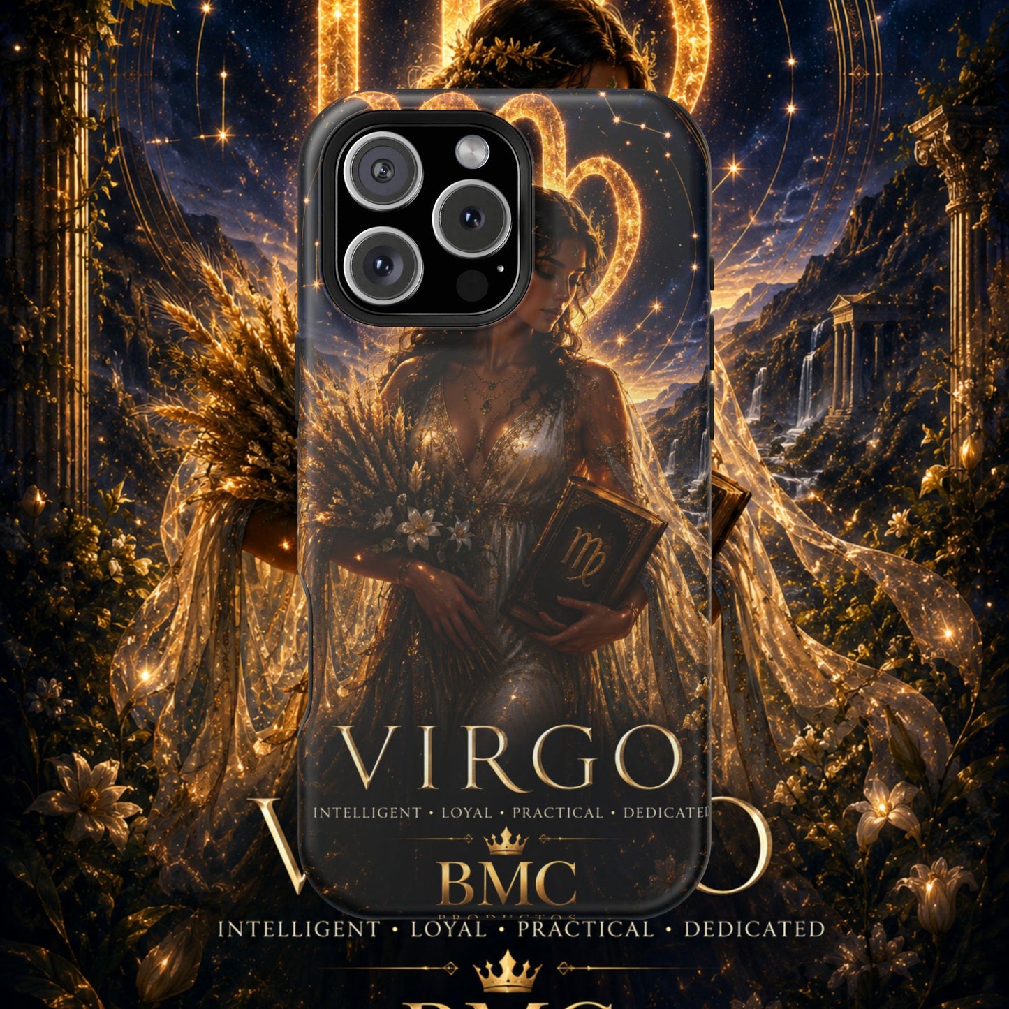 "Funda Magnética Reforzada ♍ Virgo-La Guardiana del Conocimiento"