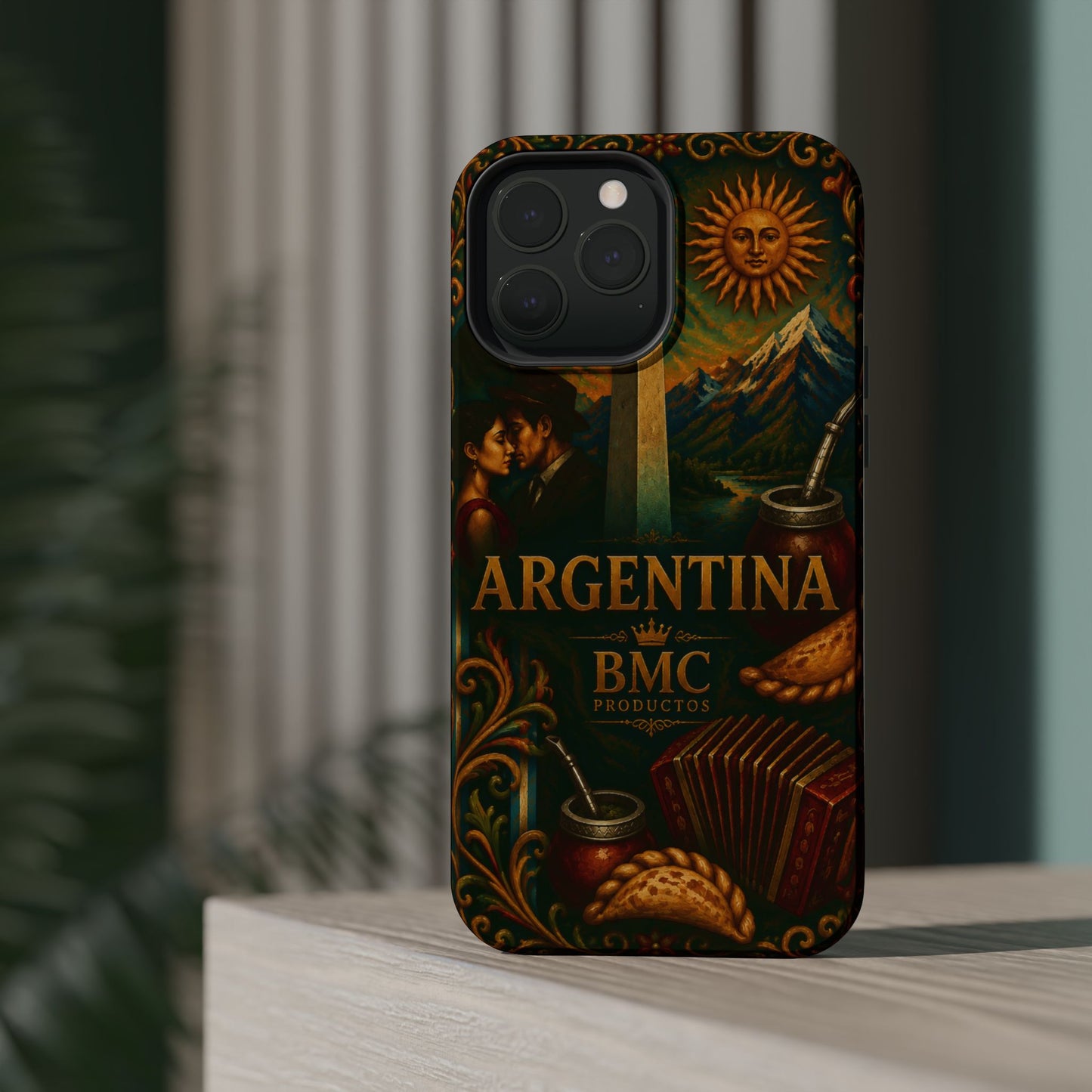 "Funda Magnética Reforzada Argentina: Pasión, Tradición y Tierra de Sueños🔥🏞️"