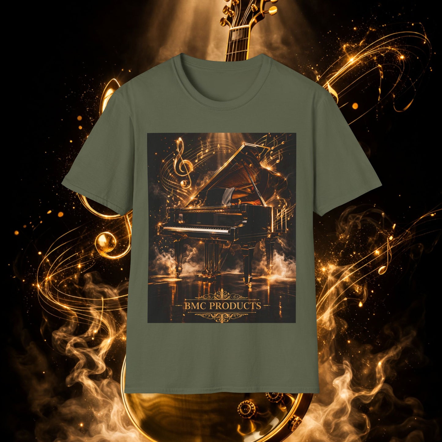"Camiseta guitarra 🎸🔥Donde vibra una cuerda, nace una llamarada.” 🔥🎸