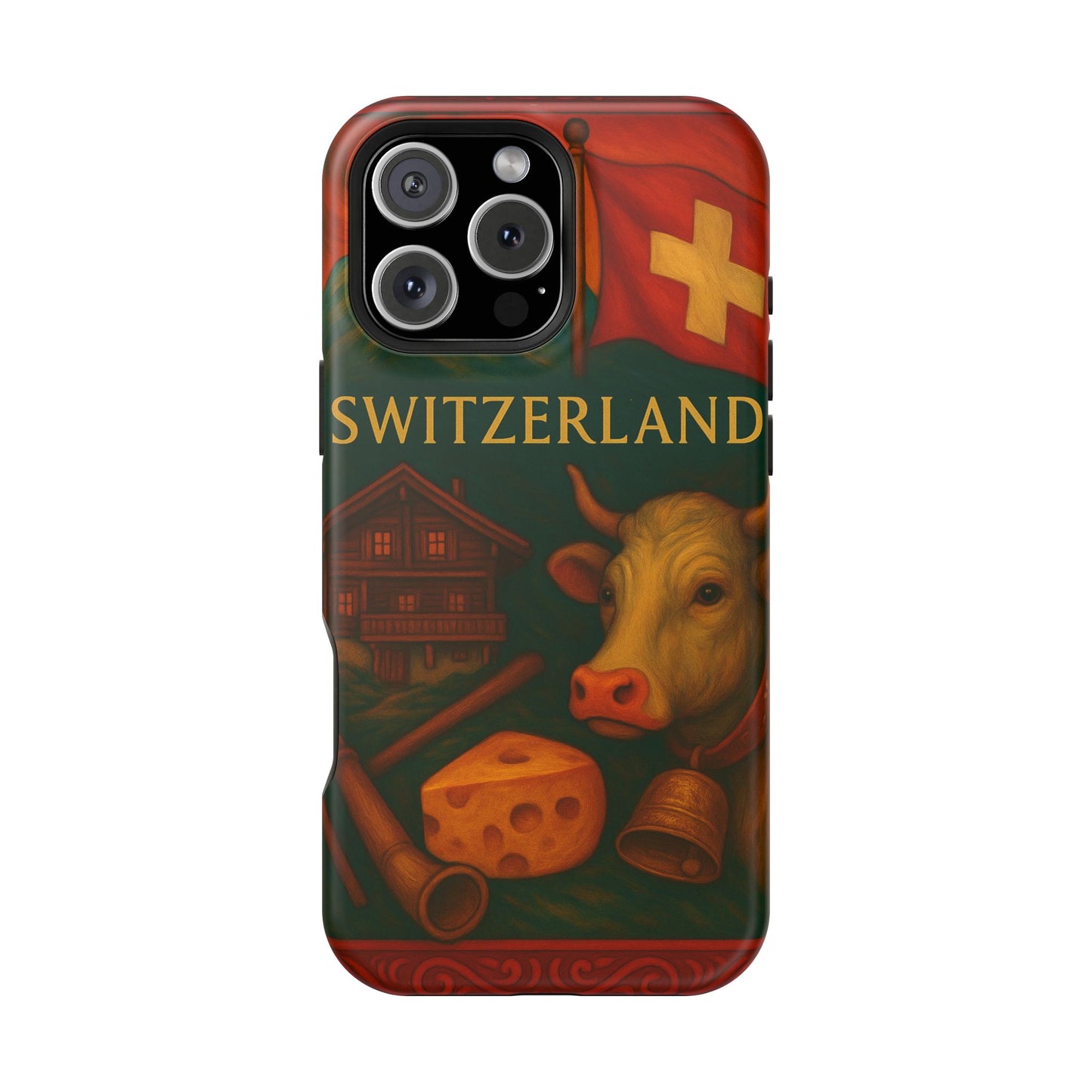 "Funda Magnética Reforzada Magnética Reforzada suiza❄️ – Tierra de montañas majestuosas y precisión legendaria"