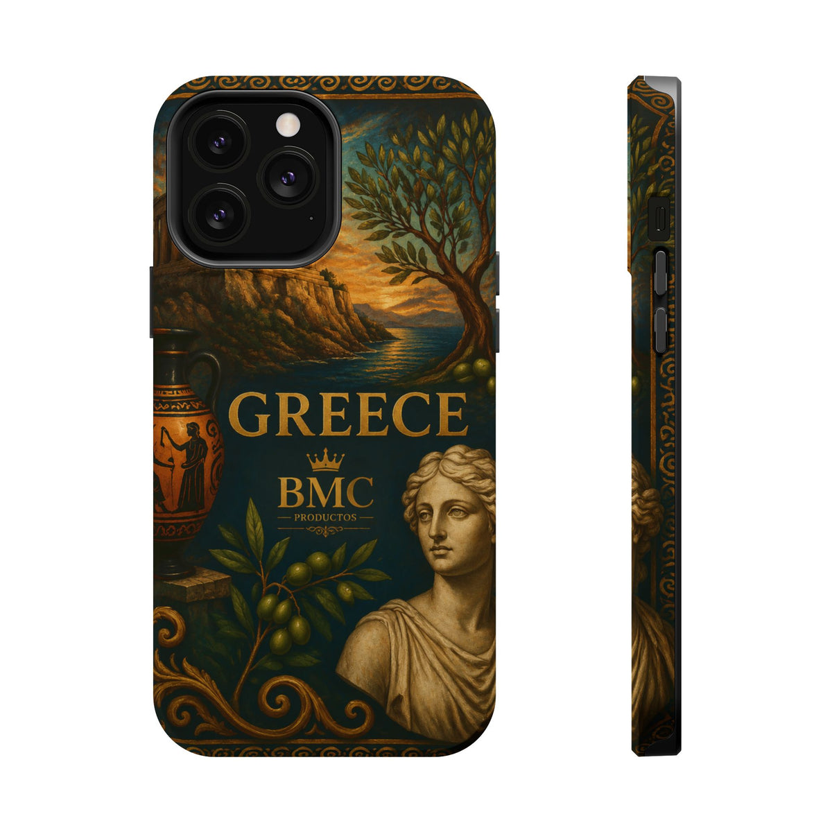 "Funda Magnética Reforzada Magnética Reforzada Grecia: Cuna de Dioses, Maravillas y Filosofía 🌊🏛️⚡"