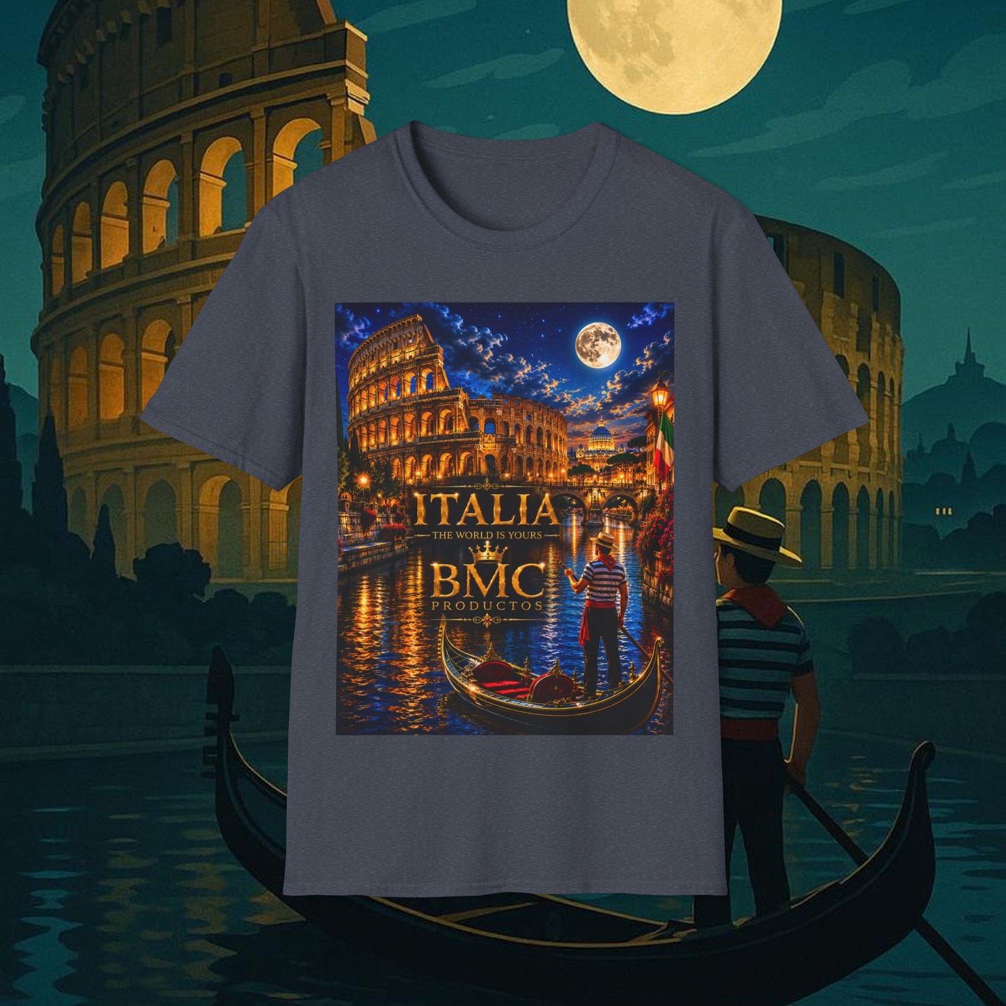 "Camiseta  Italia: Arte, Pasión y Sabores Eternos 🎨🍝🏛️"