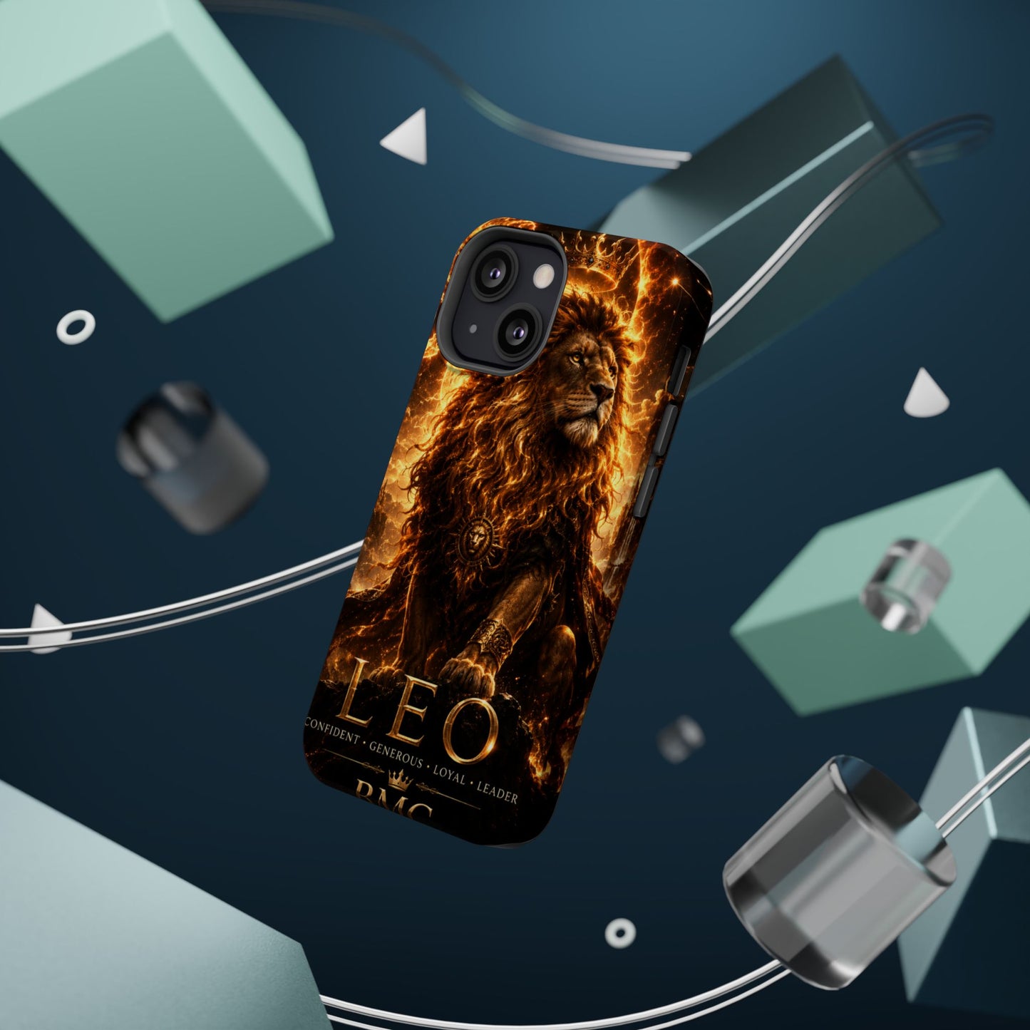 "Funda Magnética Reforzada ♌ Leo — Soberano del fuego eterno"