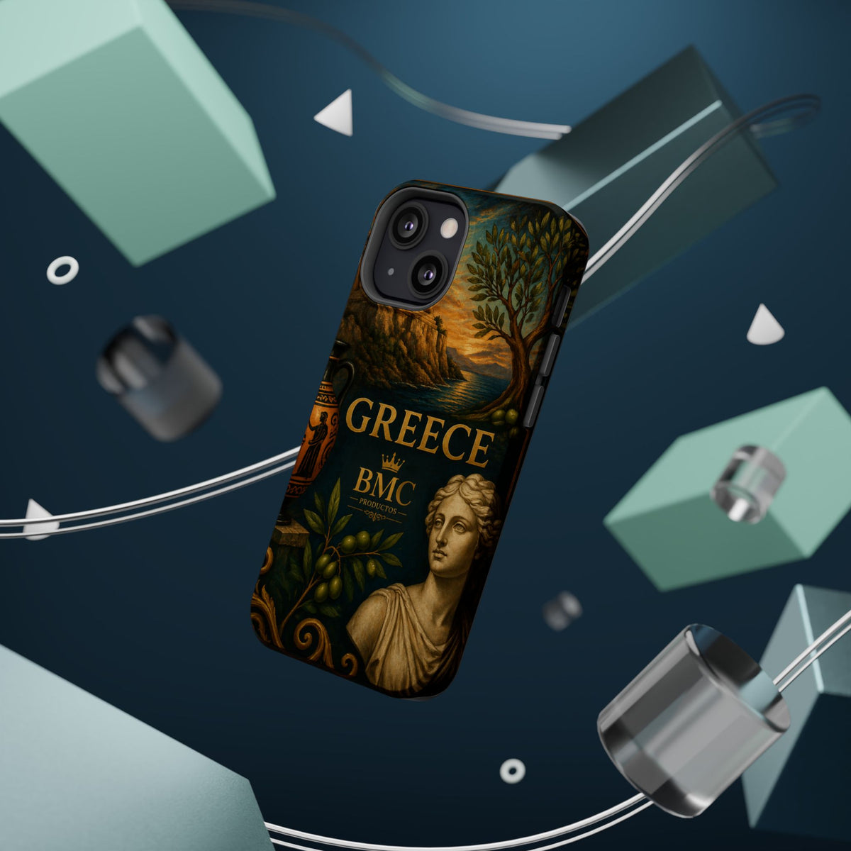 "Funda Magnética Reforzada Magnética Reforzada Grecia: Cuna de Dioses, Maravillas y Filosofía 🌊🏛️⚡"