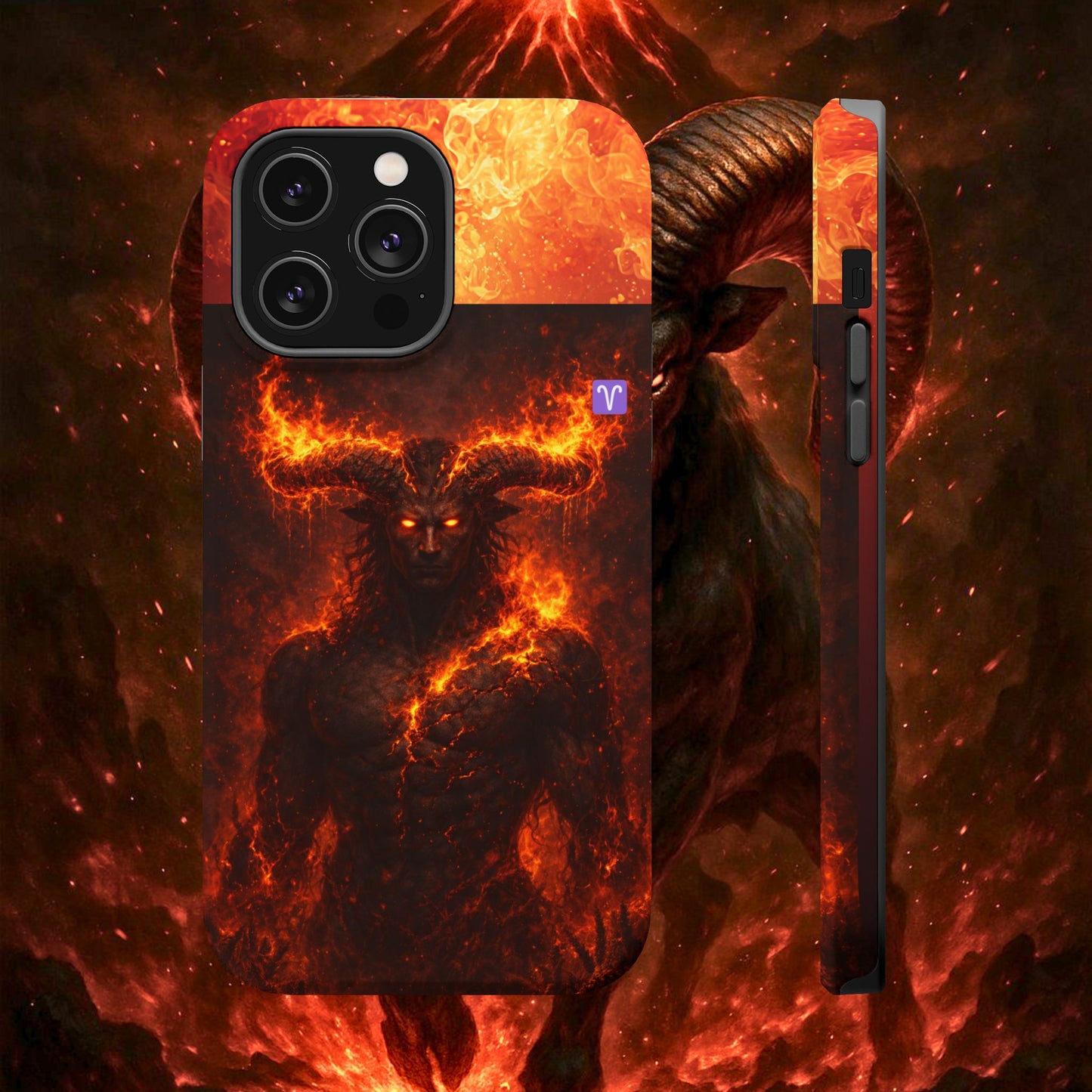 "Funda Magnética Reforzada ♈ Aries — Espíritu de fuego"