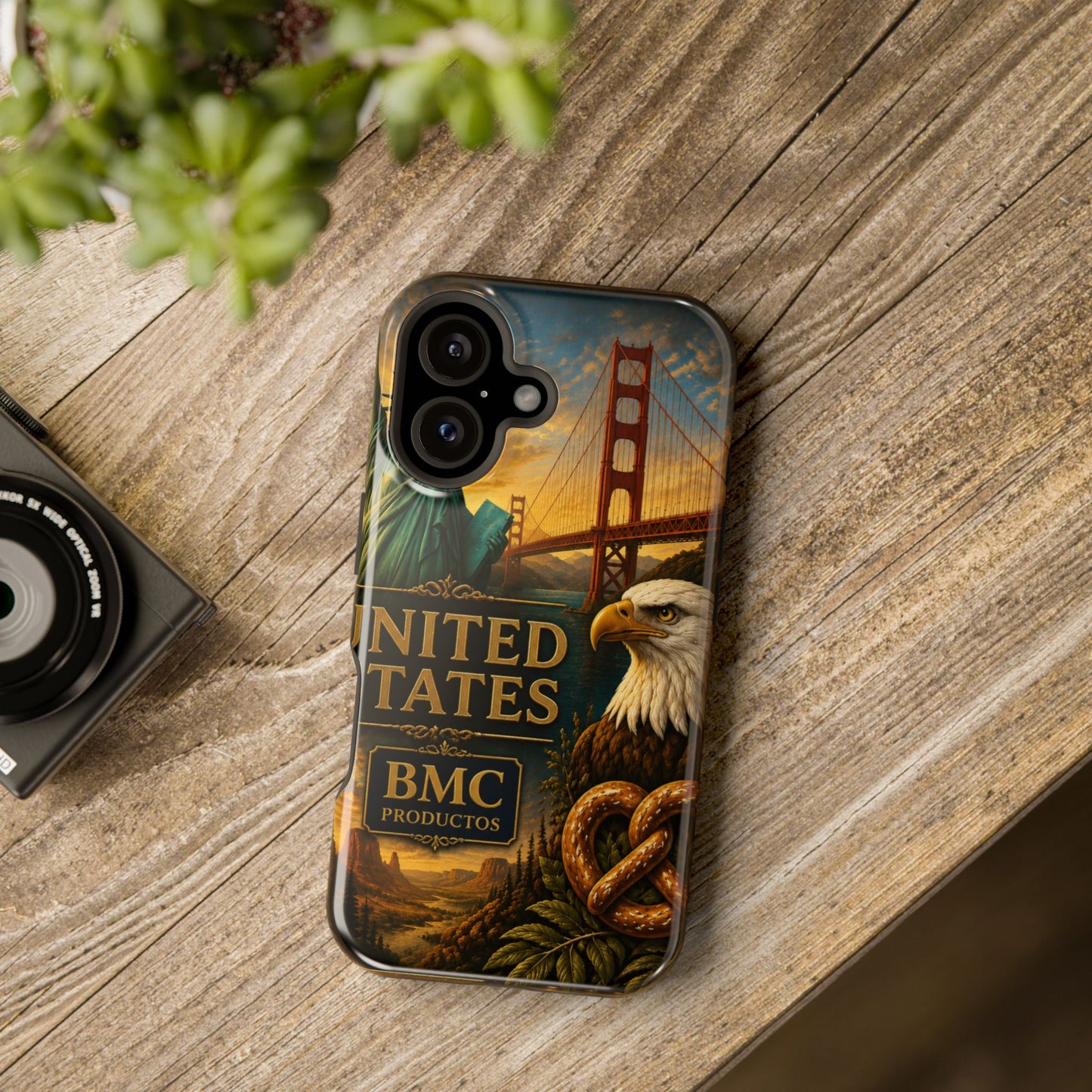 "Funda Magnética Reforzada Estados Unidos: Sueños, Libertad y Grandes Horizontes 🗽🏜️🌆"