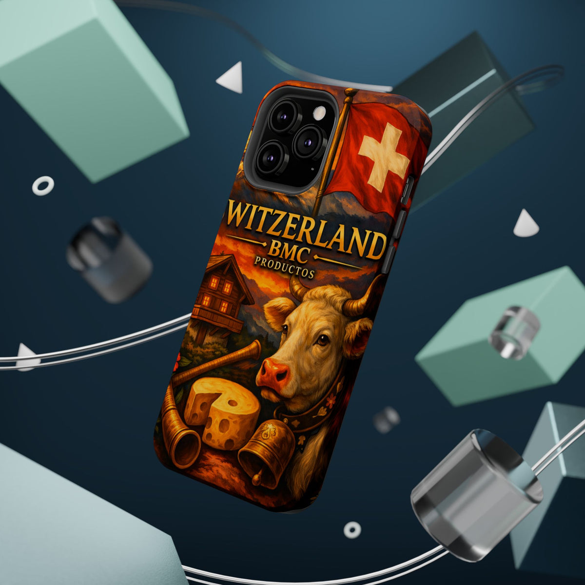 "Funda Magnética Reforzada Magnética Reforzada suiza❄️ – Tierra de montañas majestuosas y precisión legendaria"