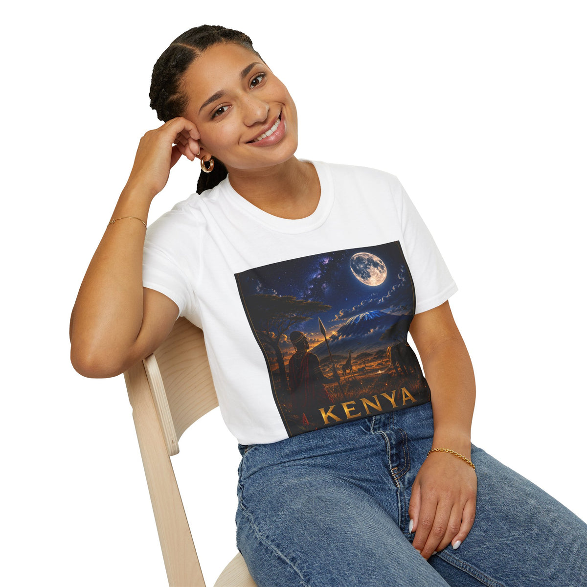 "Camiseta Kenia: Aventura Salvaje y Tierra de Horizontes Infinitos 🦁🌄🏕️"