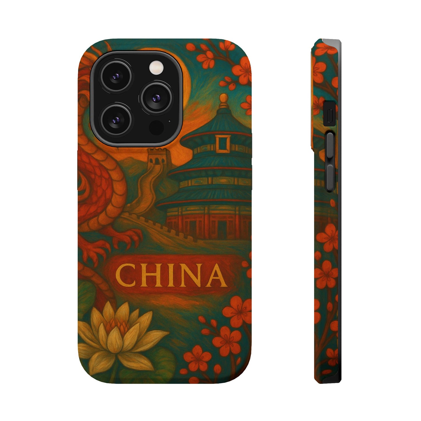 "Funda Magnética Reforzada Magnética Reforzada China – Dragones, murallas y leyendas eternas"