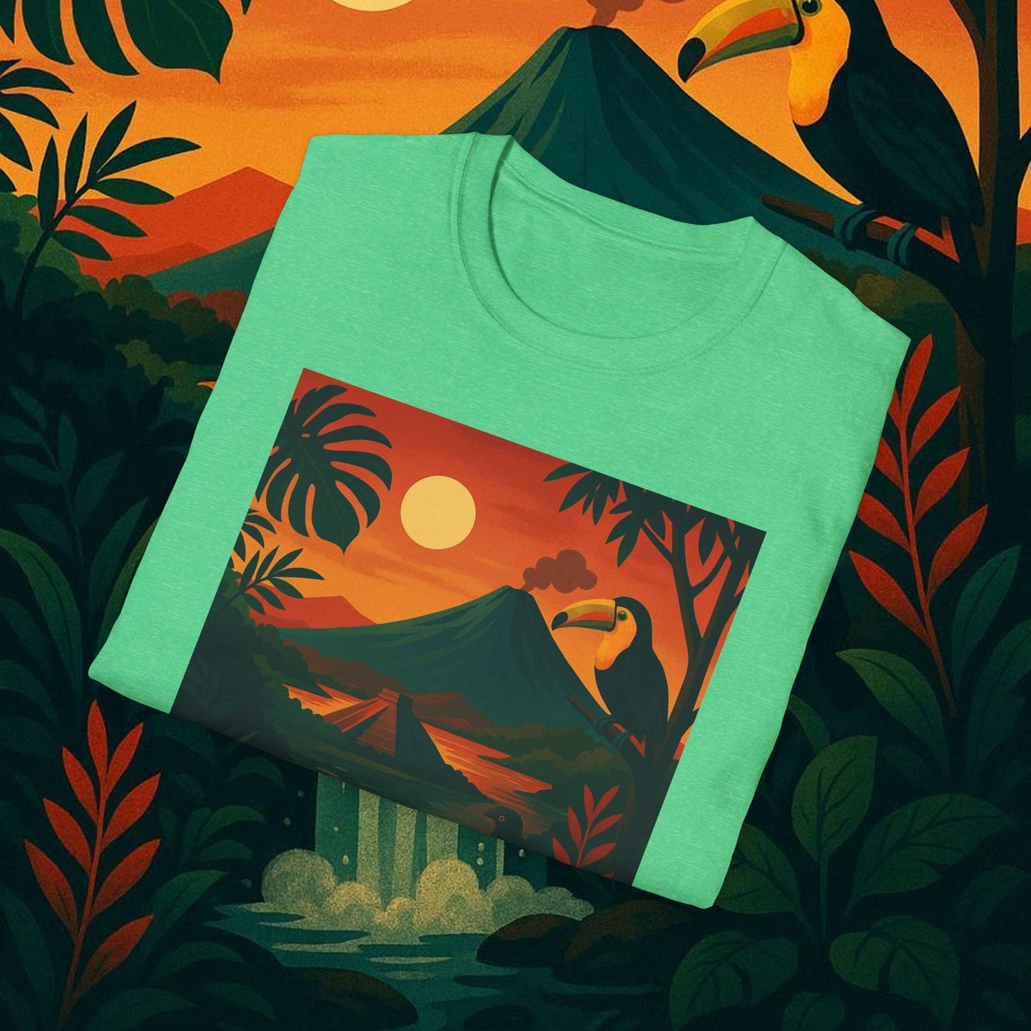 "Camiseta   Costa Rica: Pura Vida entre Volcanes y Selvas 🌋🌴🦜"