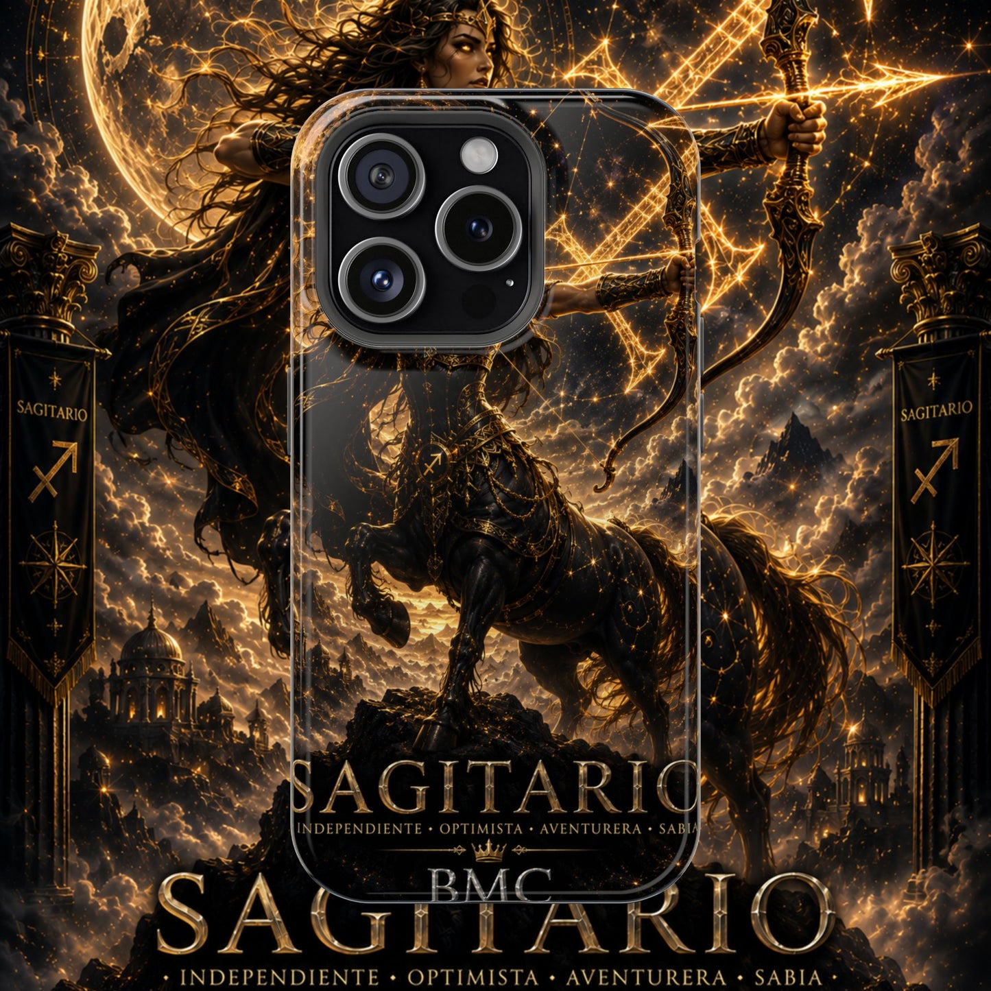 "Funda Magnética Reforzada Sagitario M– La Cazadora del Horizonte"